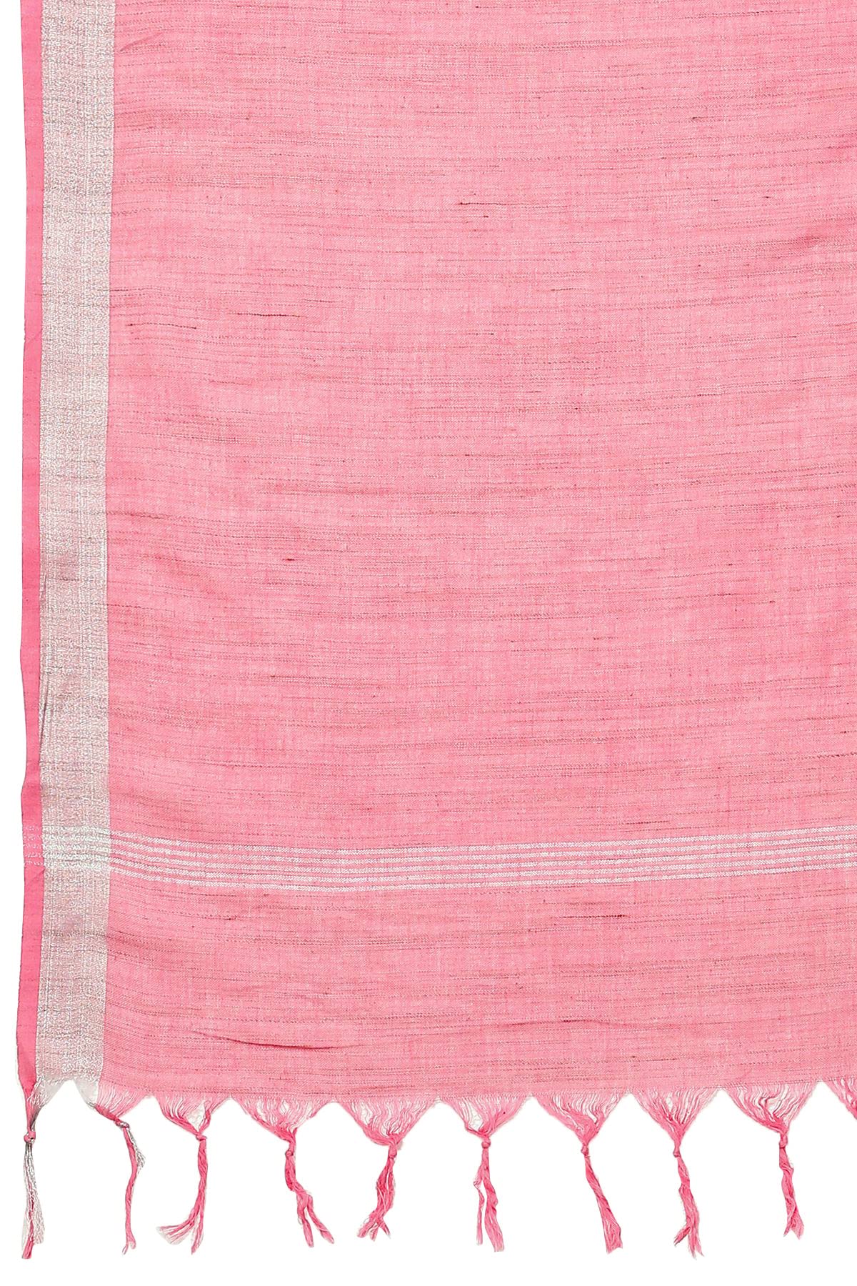 Soch Women Pink Cotton Striped Dupatta