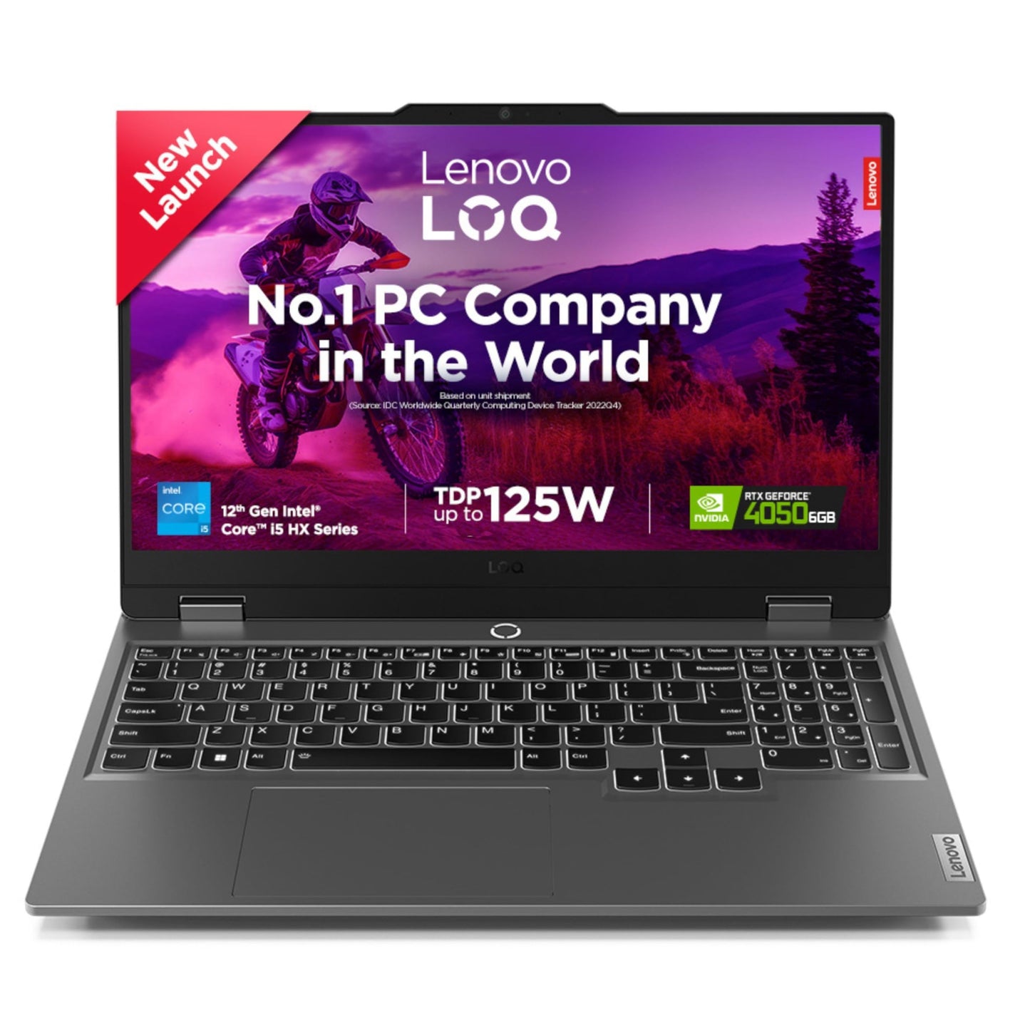 Lenovo LOQ 2024 12th Gen Intel Core i5-12450HX 15.6" (39.6cm) 144Hz 300Nits FHD Gaming Laptop (16GB/512GB SSD/NVIDIA RTX 4050 6GB/100% sRGB/Win 11/Office 2021/3 Month Game Pass/Grey/2.4Kg), 83GS003VIN