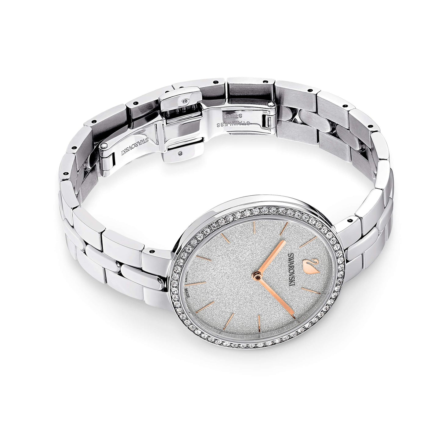 Swarovski Stainless Steel Analog Silver Tone Dial Women's Watch-5517807, Band Color-Silver