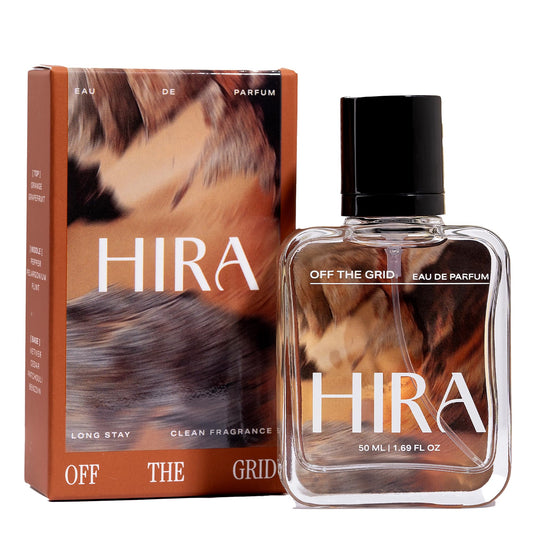 HIRA Off The Grid Perfume for Men | Perfume for Men Long Lasting Smell | Best Men Perfume with Earthy & Citrus Notes | Fresh Everyday Fragrance | 50ml Eau De Parfum for Men