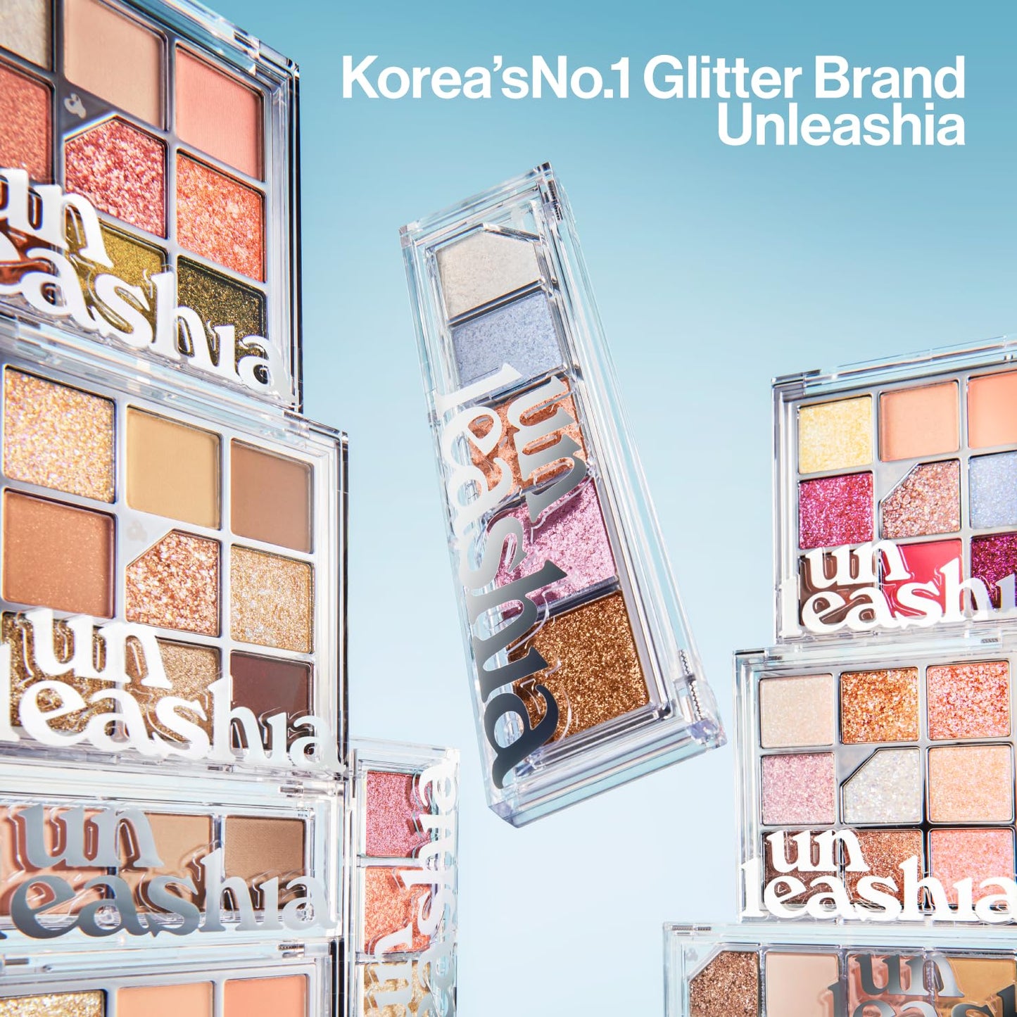 UNLEASHIA Glitterpedia Eye Shadow|Palette|Eye Makeup|Point Makeup Vegan|Cosmetics|Korean Cosmetics|Daily|matte|glitter|shimmer|pearl|daily|party|sparkling(N1 All of Glitter)