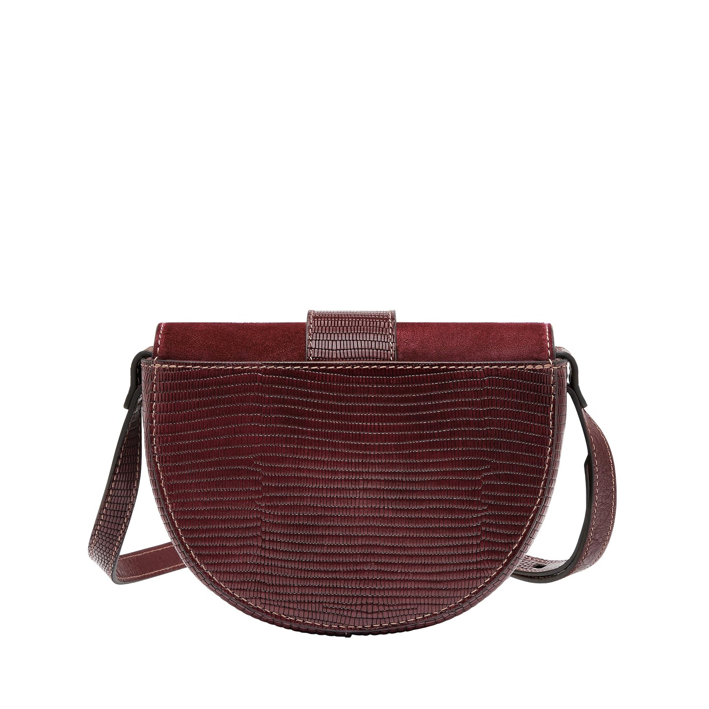 Fossil Women Harwell Maroon Western Crossbody Bag Zb1939243