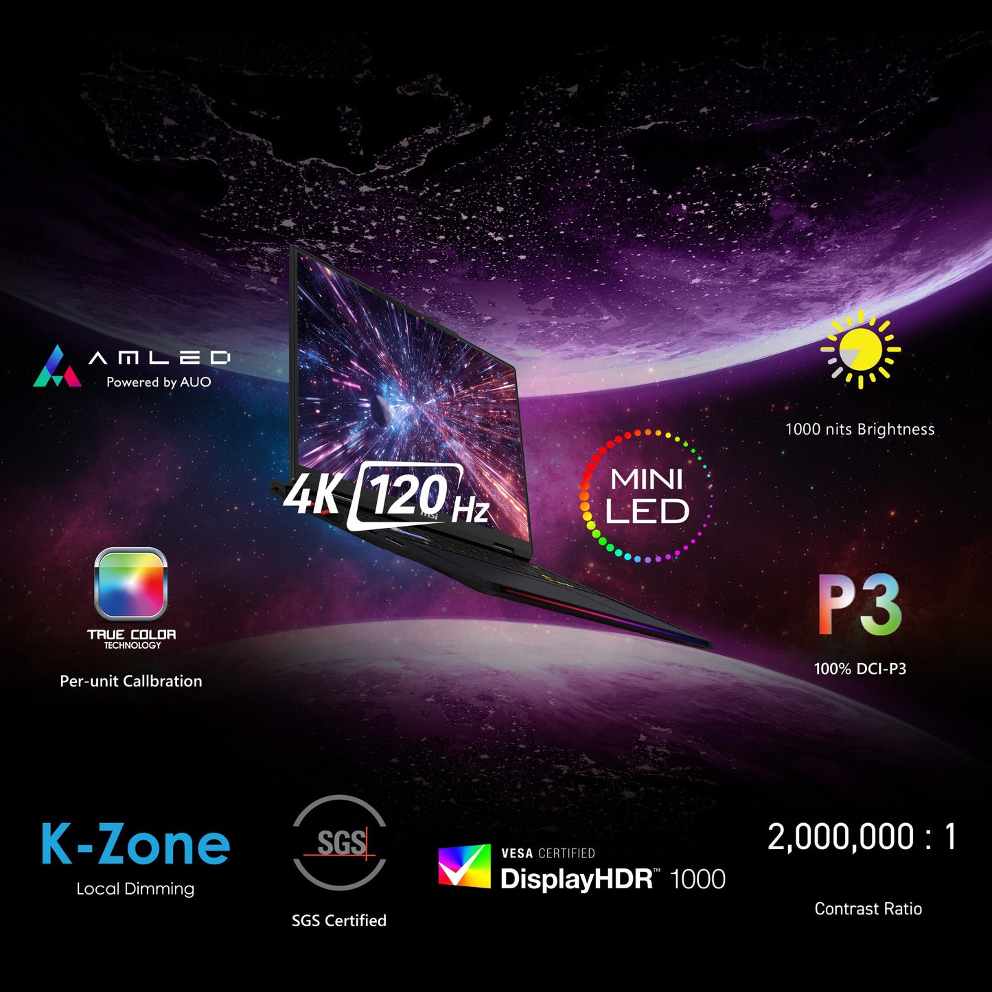 MSI Raider 18, Intel Series 2 Core Ultra 9 285HX, 46cm UHD+ 120Hz Gaming Laptop (64GB/4TB NVMe SSD/Windows 11 Home/NVIDIA GeForce RTX 5090, GDDR7 24GB/Core Black/3.6Kg) A2XWJG-253IN