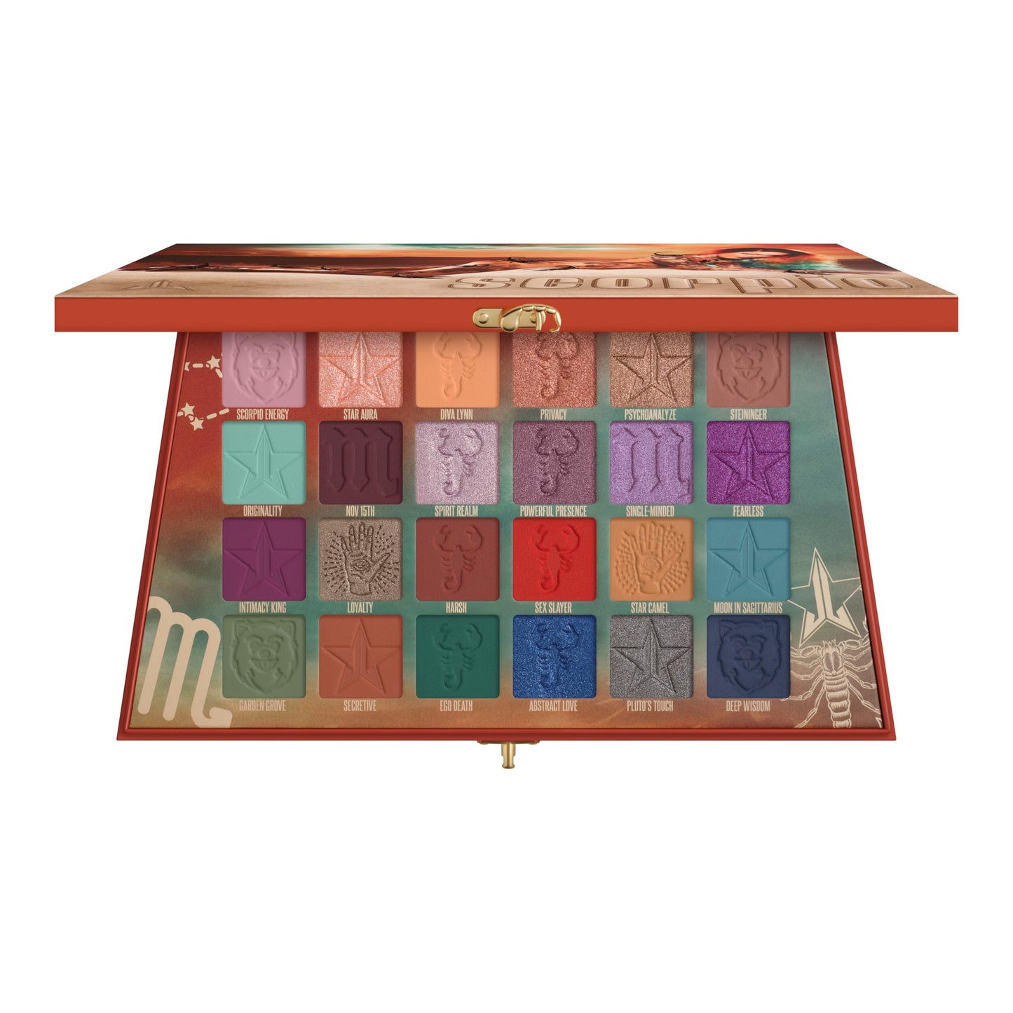 Jeffree Star Cosmetics Scorpio Palette, 24 Eyeshadow Shades, Matte and Metallic, Cruelty-Free