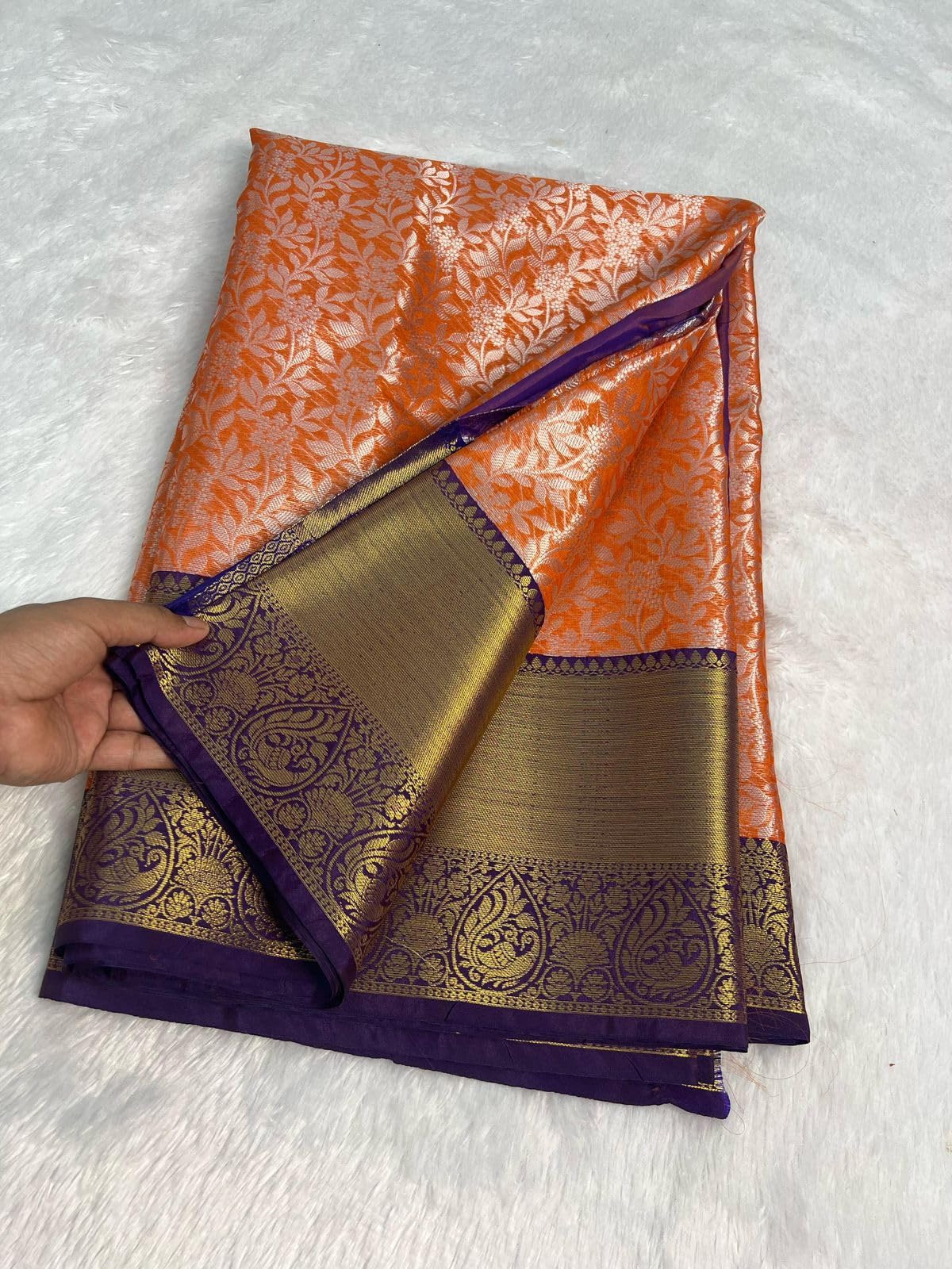 HAIDER ALI AND SONS Pure Banarasi Soft Katan Silk Saree for Women | Traditional Saree Banarsi Design with Blouse Piece for Women & Girls | Jacquard saree 6.50 Meters_10