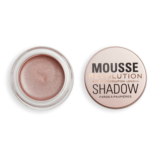 Makeup Revolution- Mousse Shadow- Rose Gold | Creamy whipped mousse formula for soft focus |Non-sticky, cream-to-powder finish |Foil finish with longevity | Light-as-air mousse shadow | 4gm