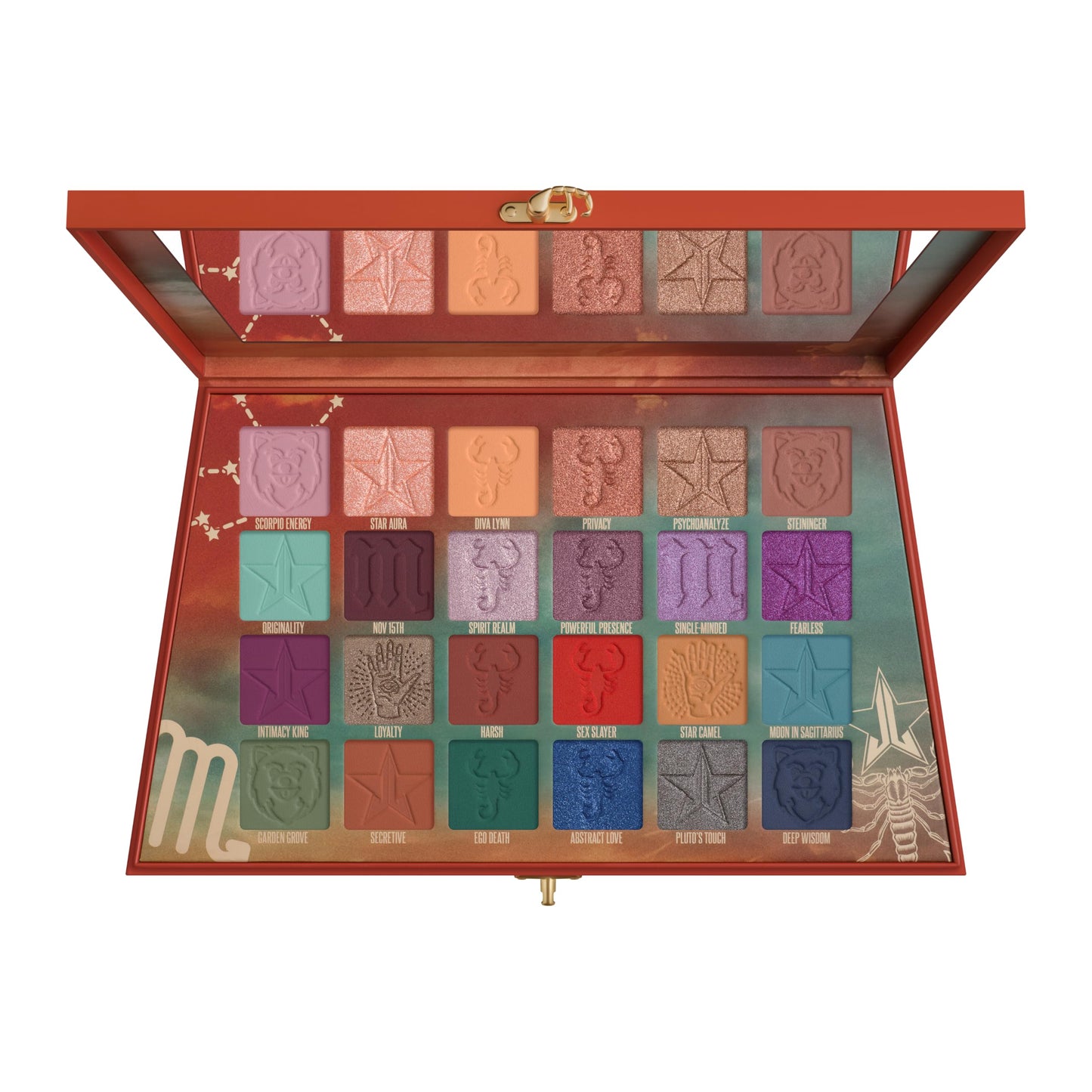 Jeffree Star Cosmetics Scorpio Palette, 24 Eyeshadow Shades, Matte and Metallic, Cruelty-Free