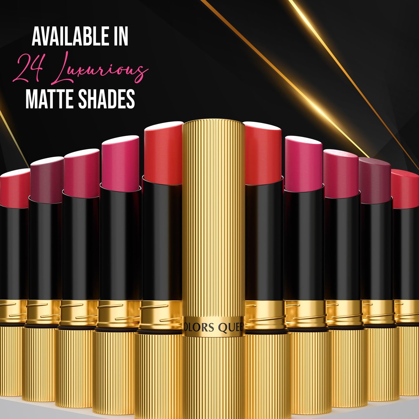 Colors Queen Hold Up Full Day Non-Transfer Matte Lipstick | Long Lasting and Weightless Formula | Intense Color Pay Off | Waterproof Lipstick for Women (117 - Call Me, 4g)