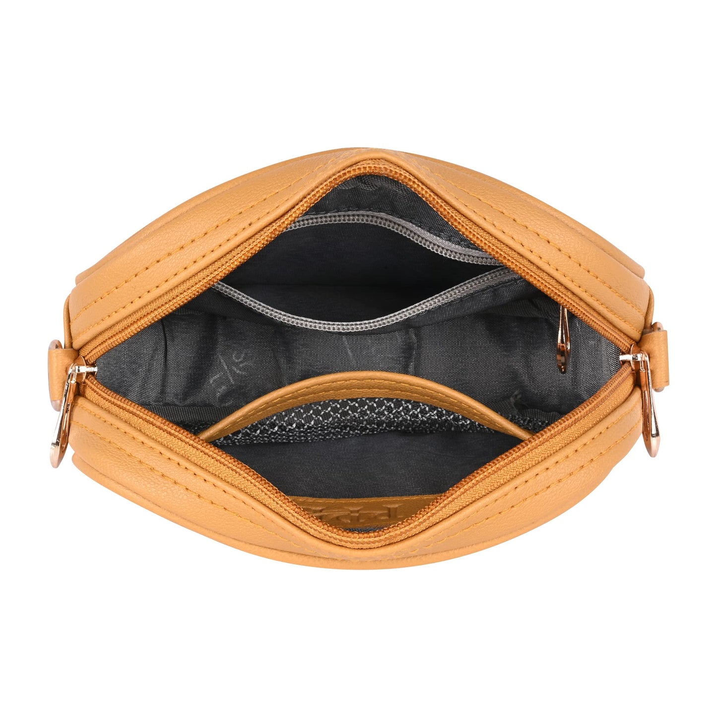 Pramadda Pure Luxury Stylish Mini Faux Leather Sling Bag for Girls | Side Crossbody Shoulder Bag | Mobile Purse for women latest. (Classic Mustard)