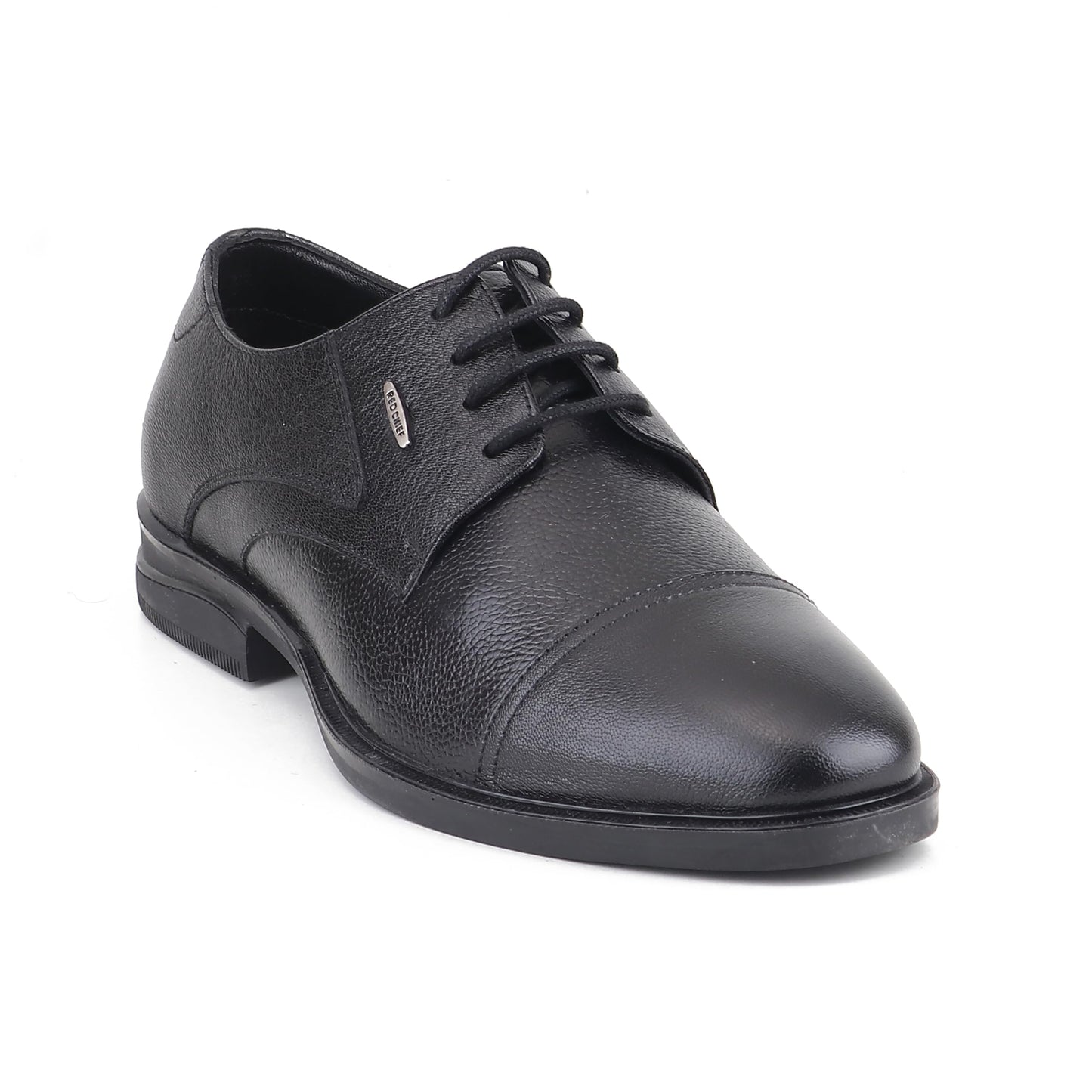 Red Chief Low Ankle Formal Derby Shoes for Men | Black UK06