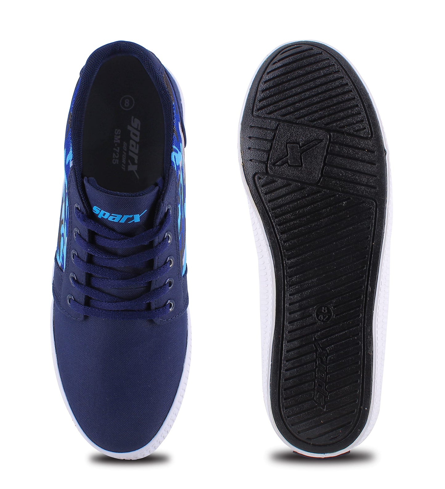 Sparx mens Sneaker (Navy Blue Camouflage_7 UK_SM-725)
