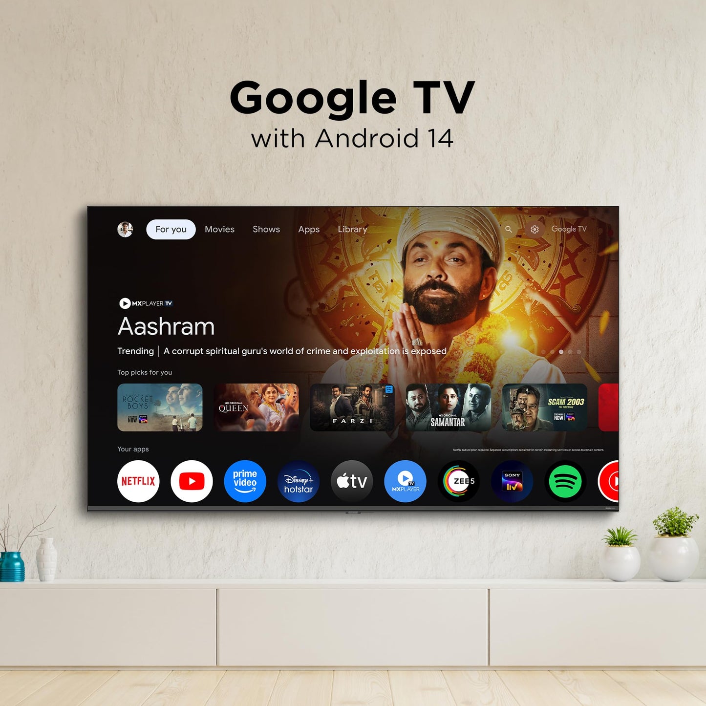 BLACK+DECKER 80 cm (32 inches) A1 Series HD Ready LED Smart Google TV BXTVGU32HD2841ATIN (Black)