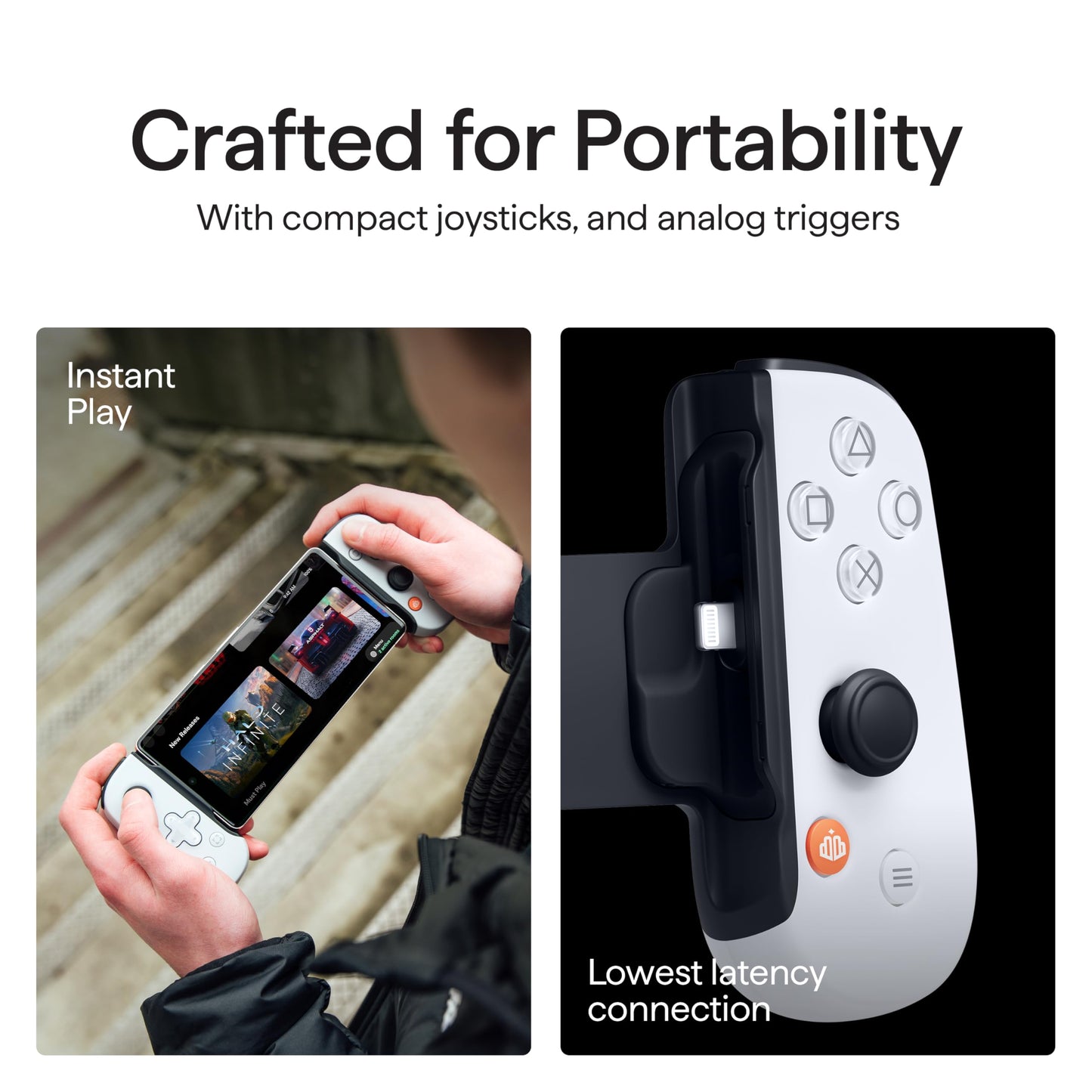 Backbone One Mobile Gaming Controller for iPhone (Lightning) - Playstation Edition - Turn Your iPhone into a Gaming Console - Play Xbox, Playstation, Call of Duty, Roblox, Genshin Impact & More [ios,nintendo_switch,playstation,xbox]