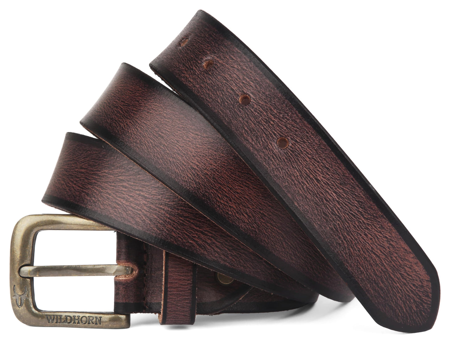WildHorn Rakhi Gift Set for Brother - Premium Men's Combo | Gift Set of Leather Wallet & Belt & Rakhi with an Unique Slider Gift Box for Brother (Blue PDM)