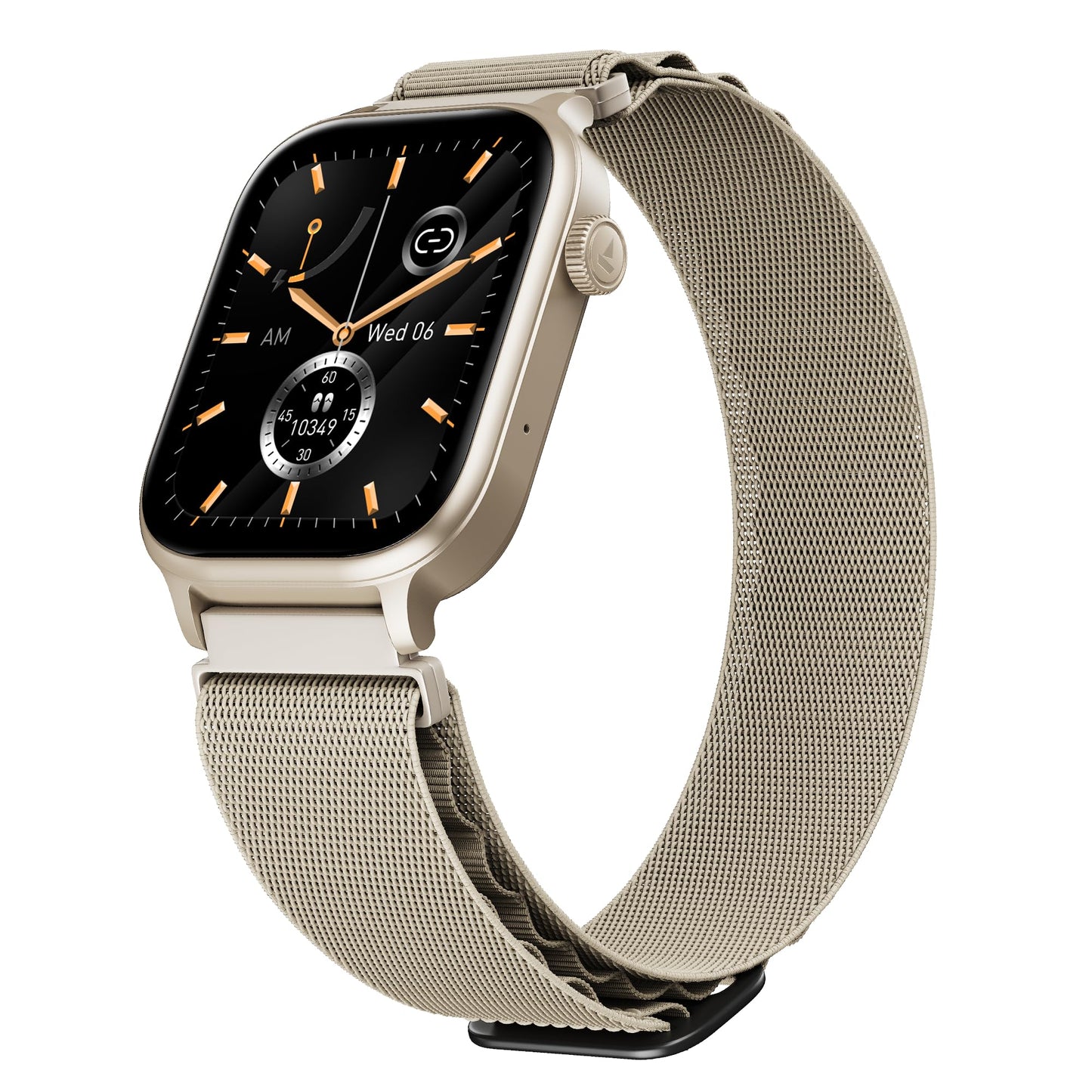 Boat Storm Infinity Plus Smartwatch with 20 Days Battery, ASAP™ Charge, 4.97 cm HD Display, Functional Crown, Multiple Sports Modes, BT Calling, SOS, IP68, Heart Rate & SpO2 Monitor (Sports White)