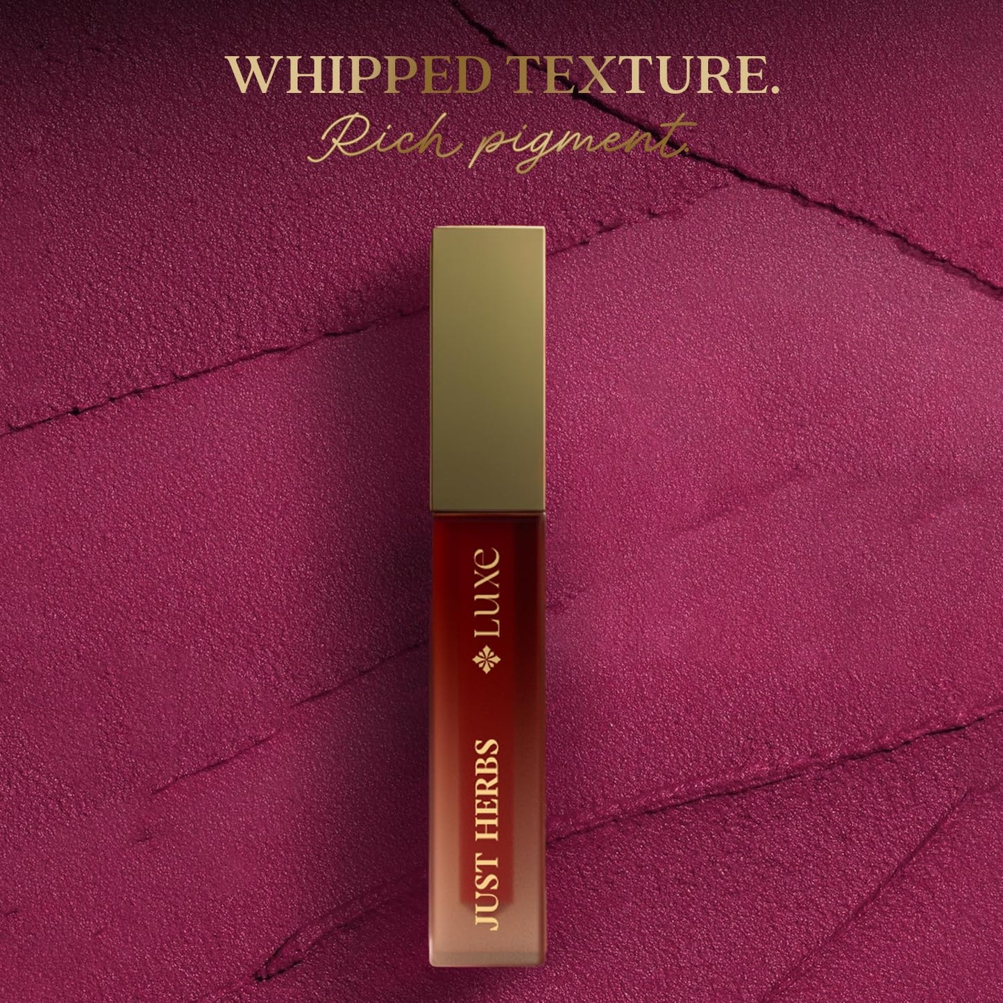 Just Herbs Luxe Dream Muse Mousse Liquid Lipstick | Luxury Makeup | Velvet Matte | Long Lasting & Transferproof Formula | Ayurvedic Lipstick – 3.5 ml (03 BLUSH BLOOM)