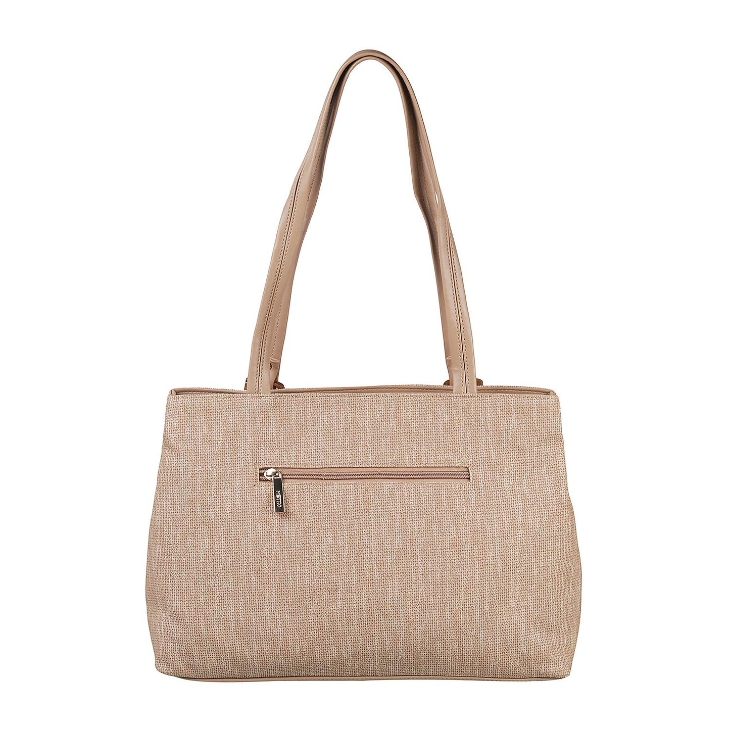 Metro Womens Synthetic Beige Shoulder Bag (One Size)
