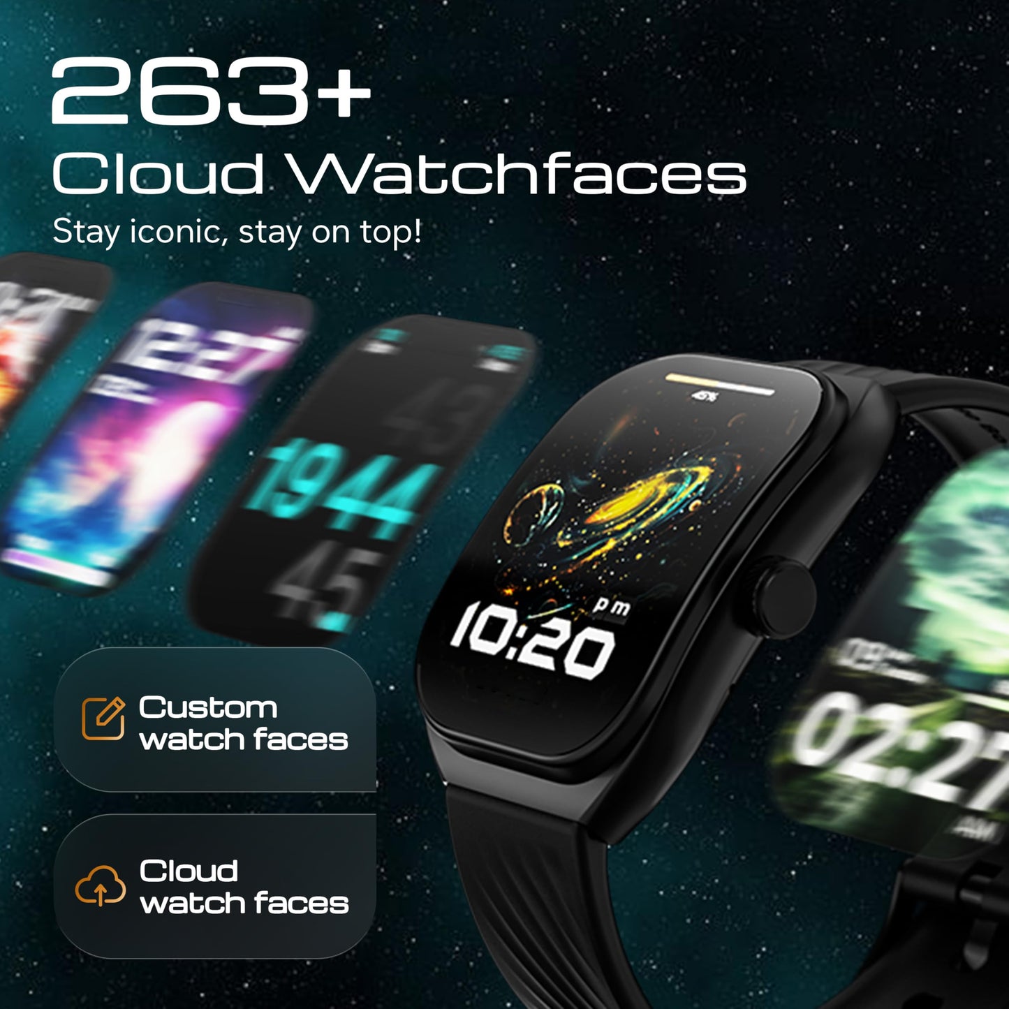 GOBOULT Trail Pro Smartwatch 2.01'' 3D Curved Screen+AMOLED, BT Calling 5.3, 600 Nits Brightness, IP68, 250+ Watchfaces, 120+ Sports Modes, AI Voice Assistant, SpO2 Tracking (Black)