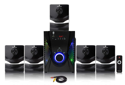 TRONICA Version: 4 Ace Series 5.1 Home Theater System with Bluetooth/PenDrive/Fm/TV/Aux Support with Remote & LED Spectrum