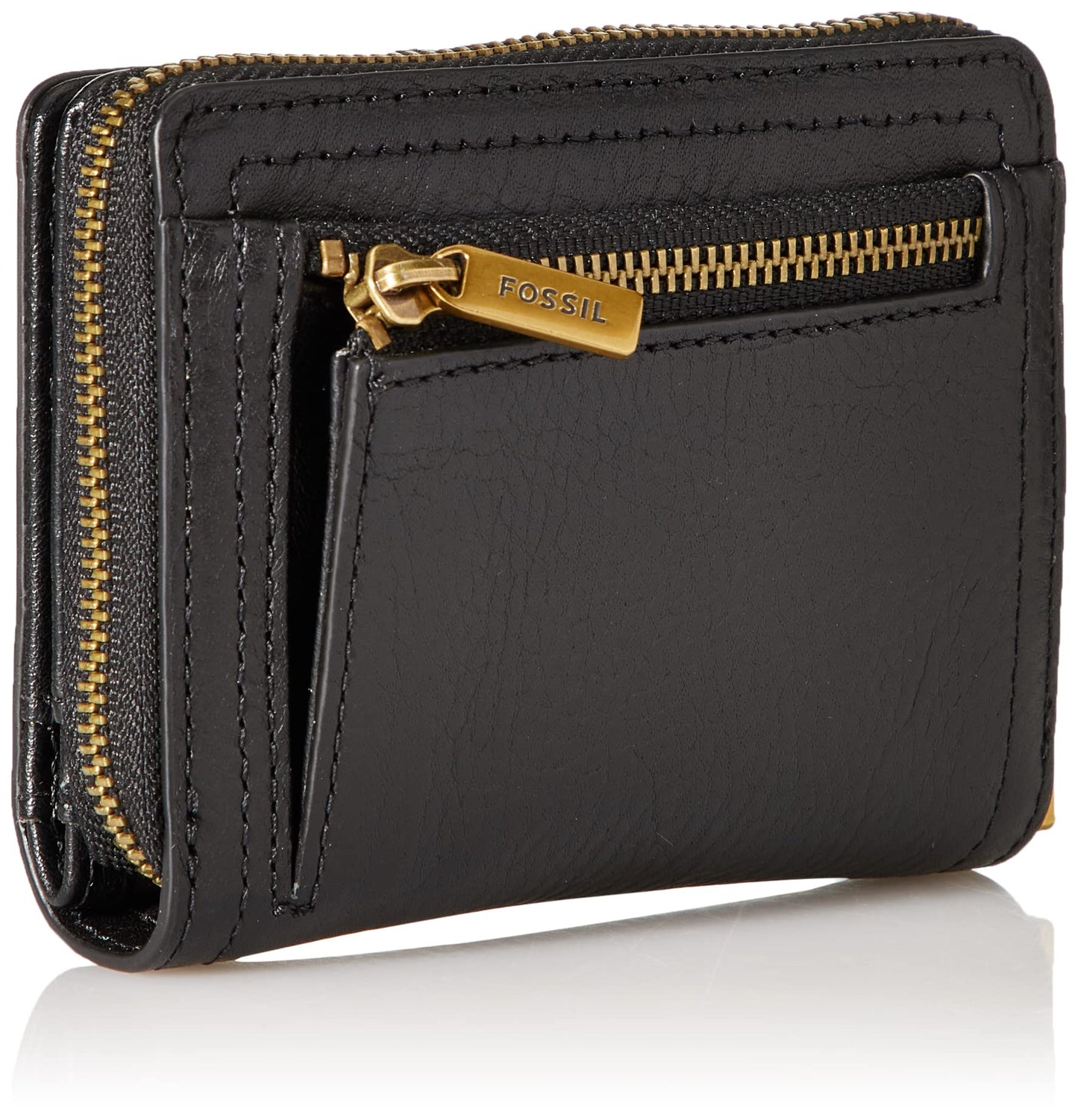 Fossil Logan Black Leather Women's Wallet (BANQLYN528)