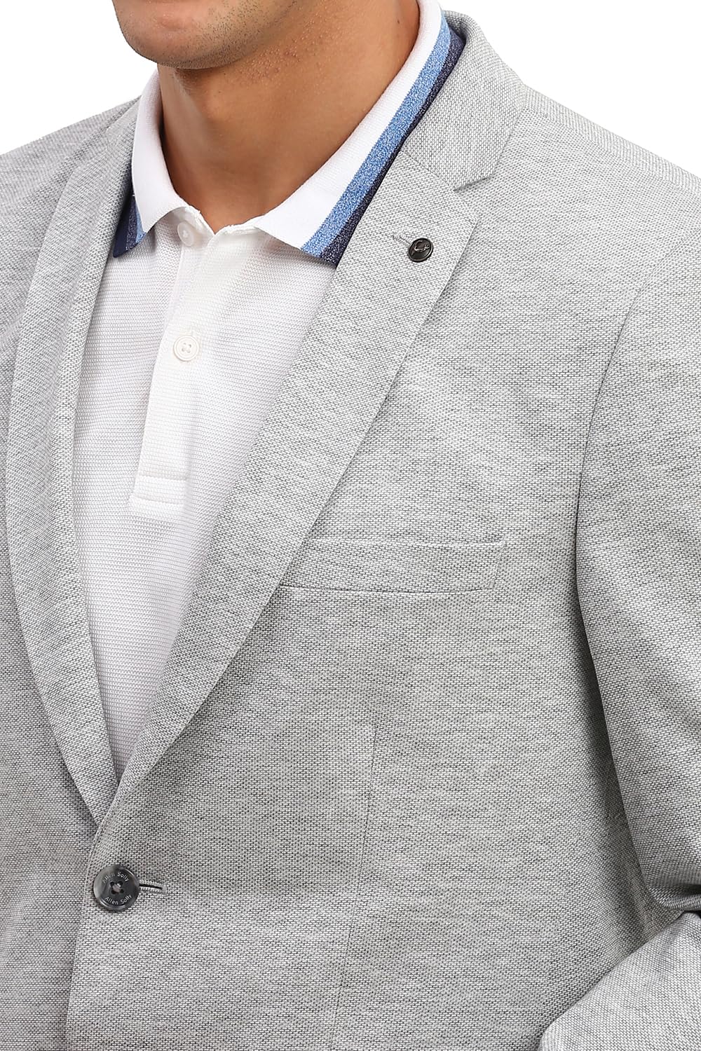 Allen Solly Men's Blazer (ASBZMUJFS25086_Grey