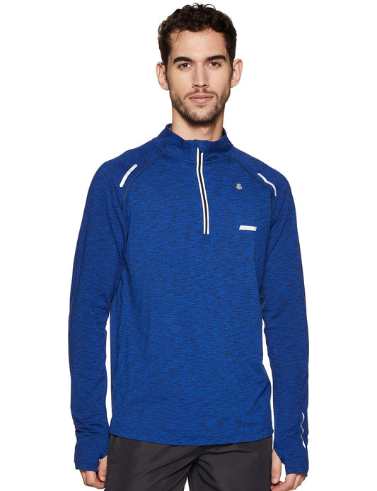 Van Heusen Performance Men Jacket - Polyester Spandex - Swift Dry, Odour Shield, Lightweight_81001_Blue_L