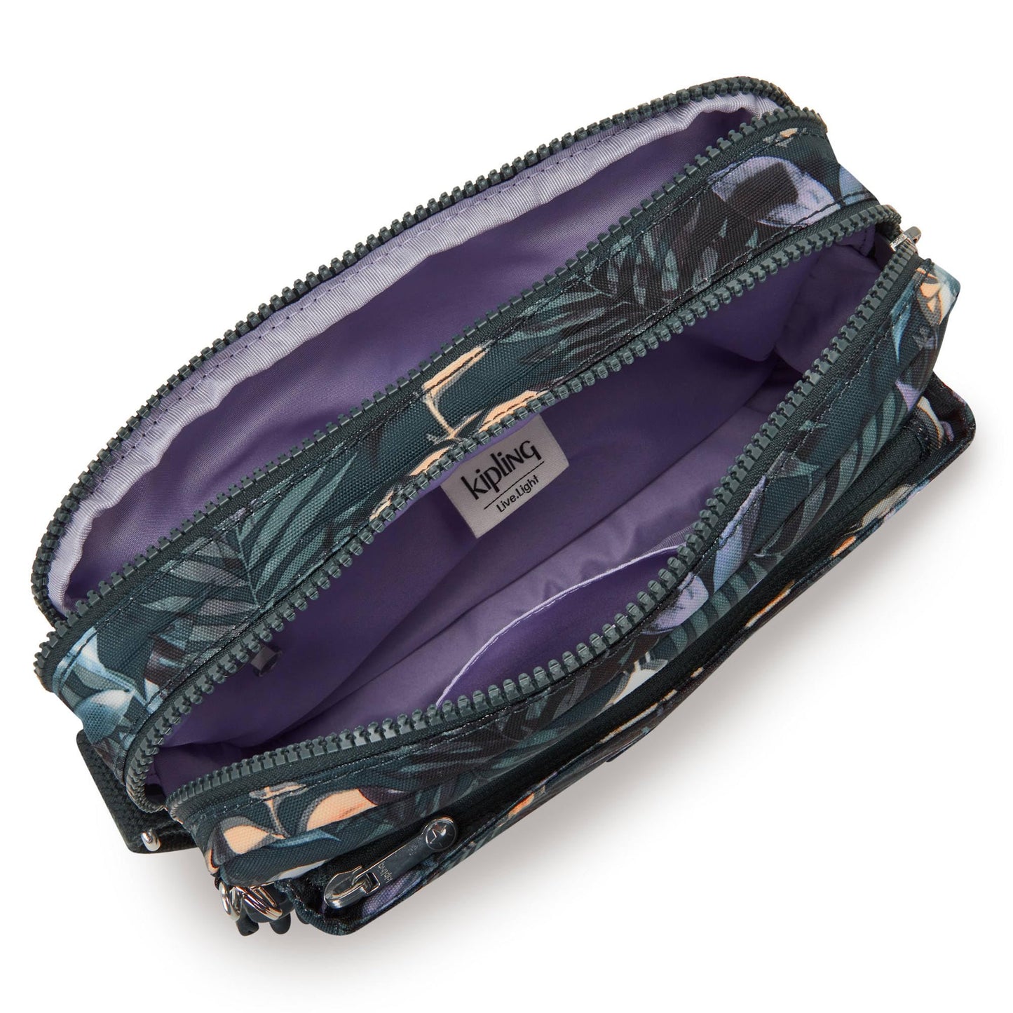 Kipling Women's Abanu M 2-in-1 Convertible Crossbody, Moonlit Forest, 9.5"L x 6.75"H x 3.5"D