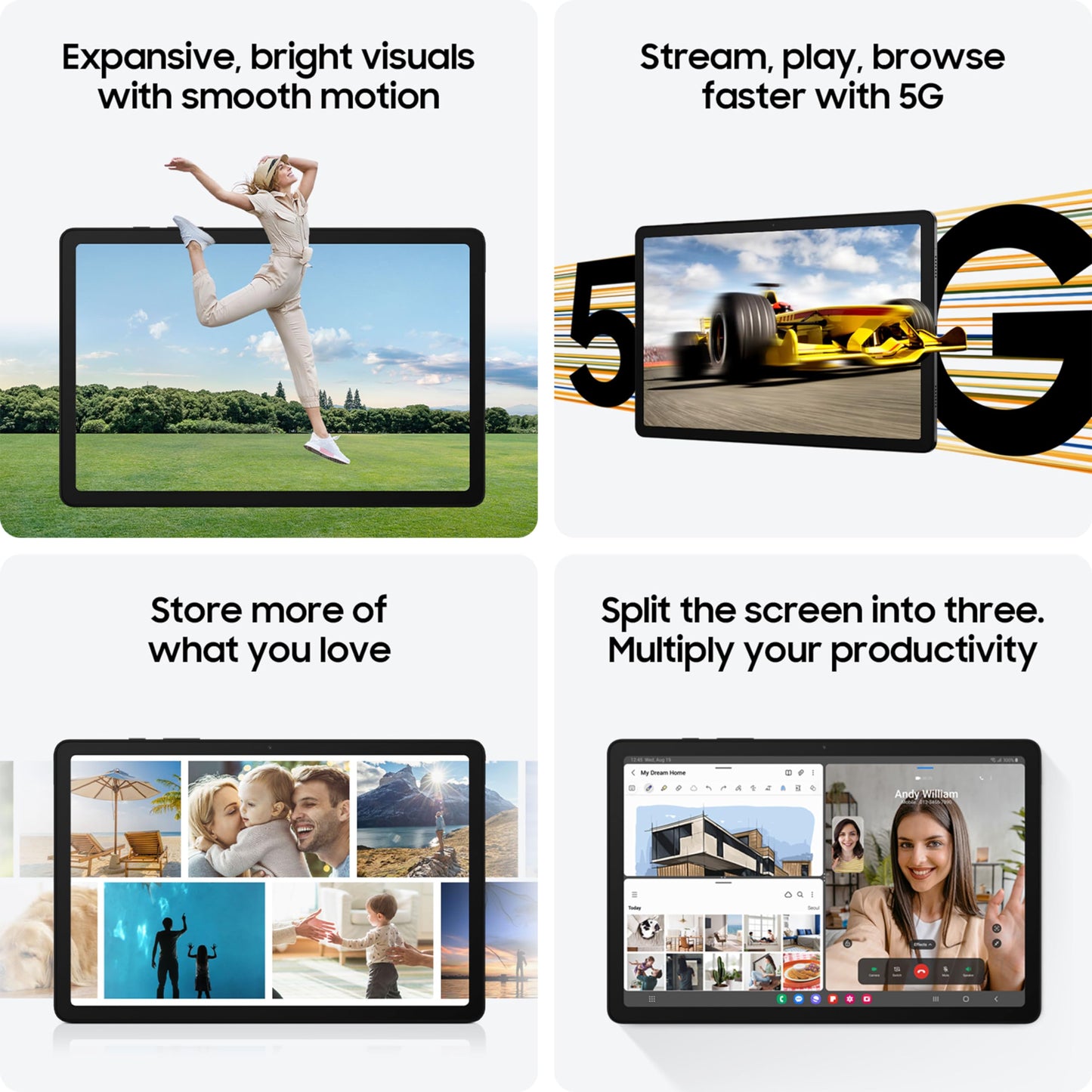 Samsung Galaxy Tab A9+ [Smartchoice], 27.94 cm (11.0 inch) Display, RAM 8 GB, ROM 128 GB Expandable, Wi-Fi Tablet, Gray