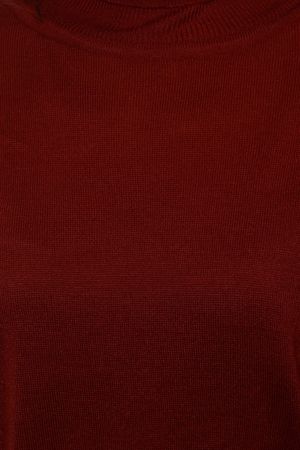 Van Heusen Women's Acrylic Turtle Neck Sweater (VWSWFRGF394326_Maroon_XL)