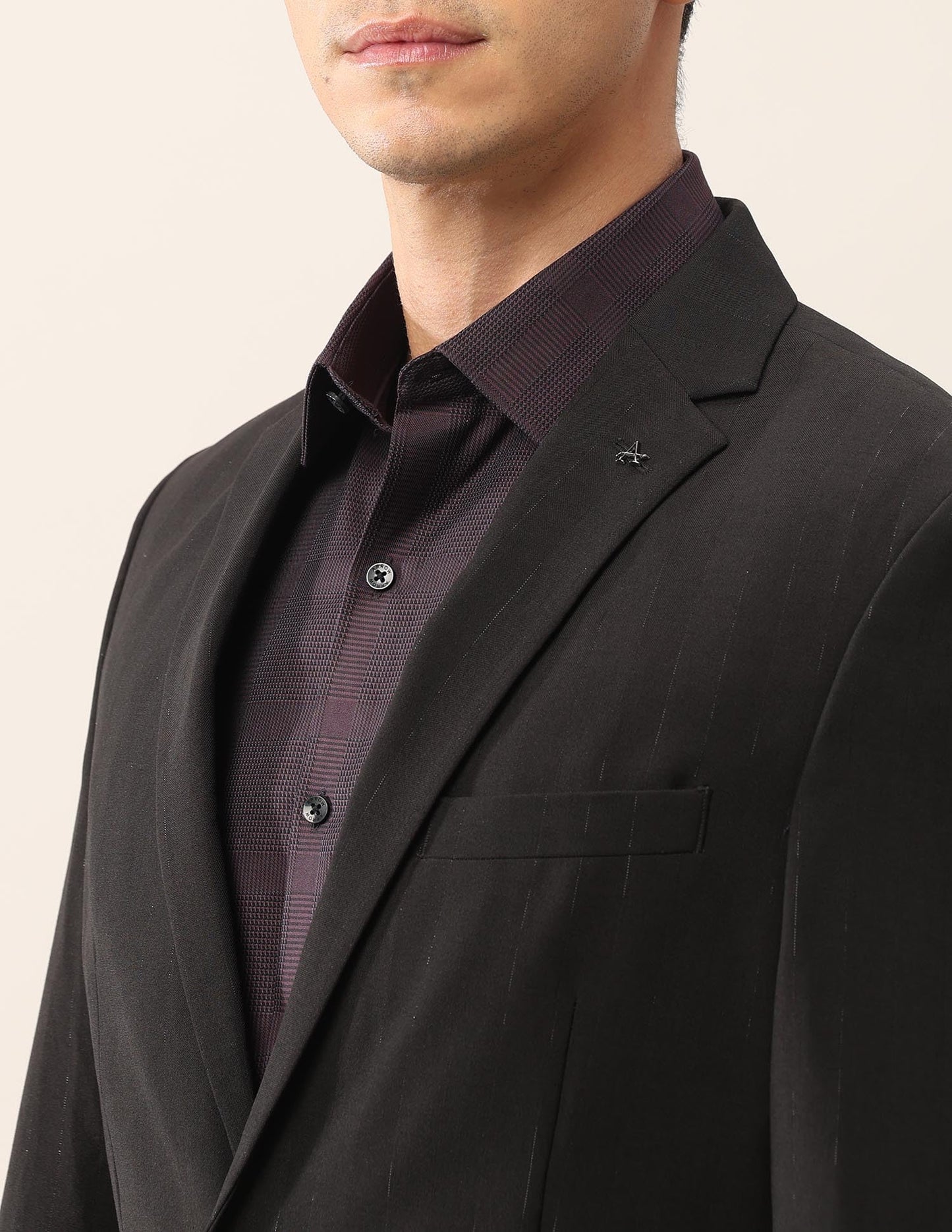 Arrow Men's Tailored Fit Ceremonial Suit Black