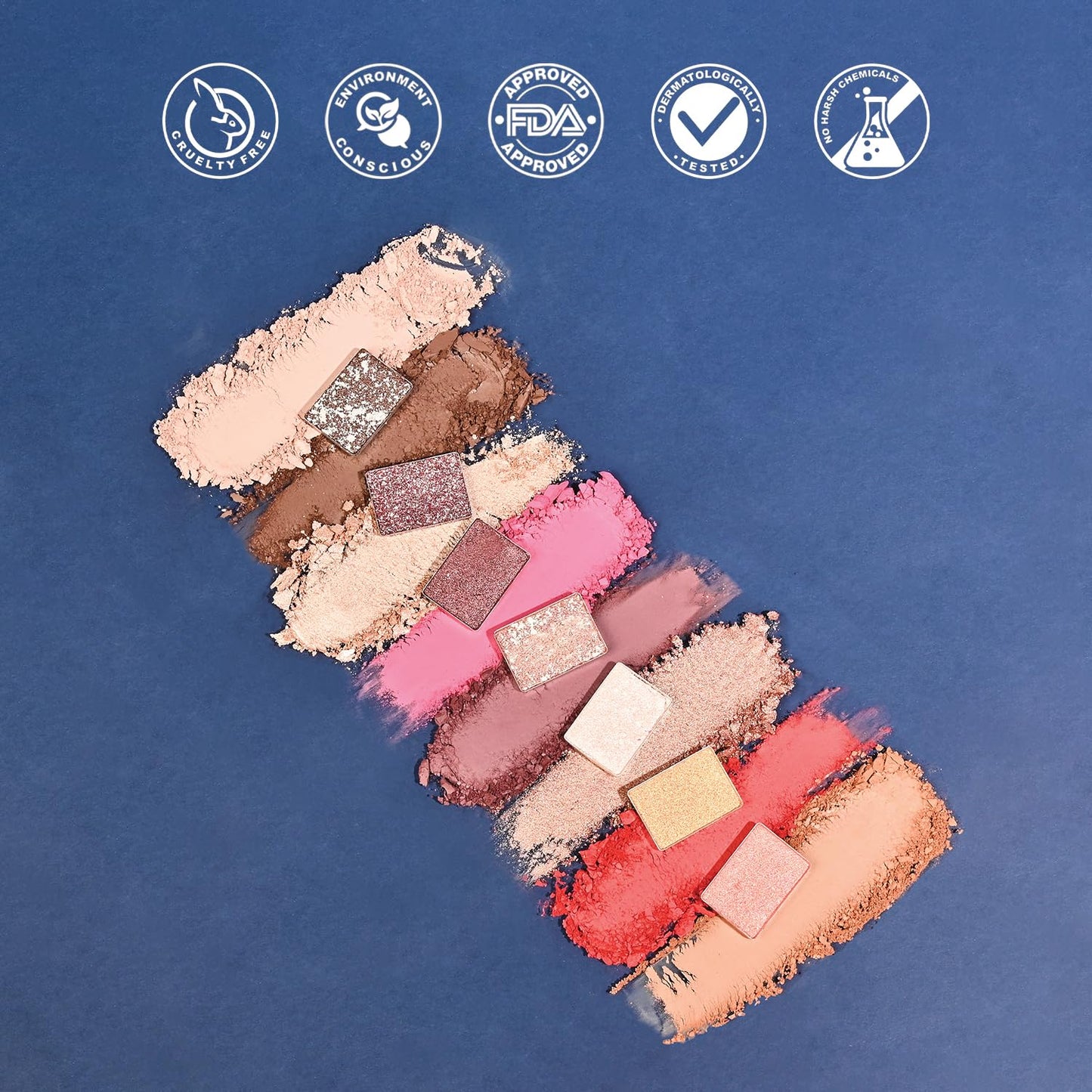 Glam21 Muse Eyeshadow Palette | Highly Pigmented |20 Selected Shades| Highly Pigmented Matte& Shimmer | Long-Lasting, Crease-Free Formula Shades | Professional & Everyday Eye Makeup- 30gm| 02- Divine