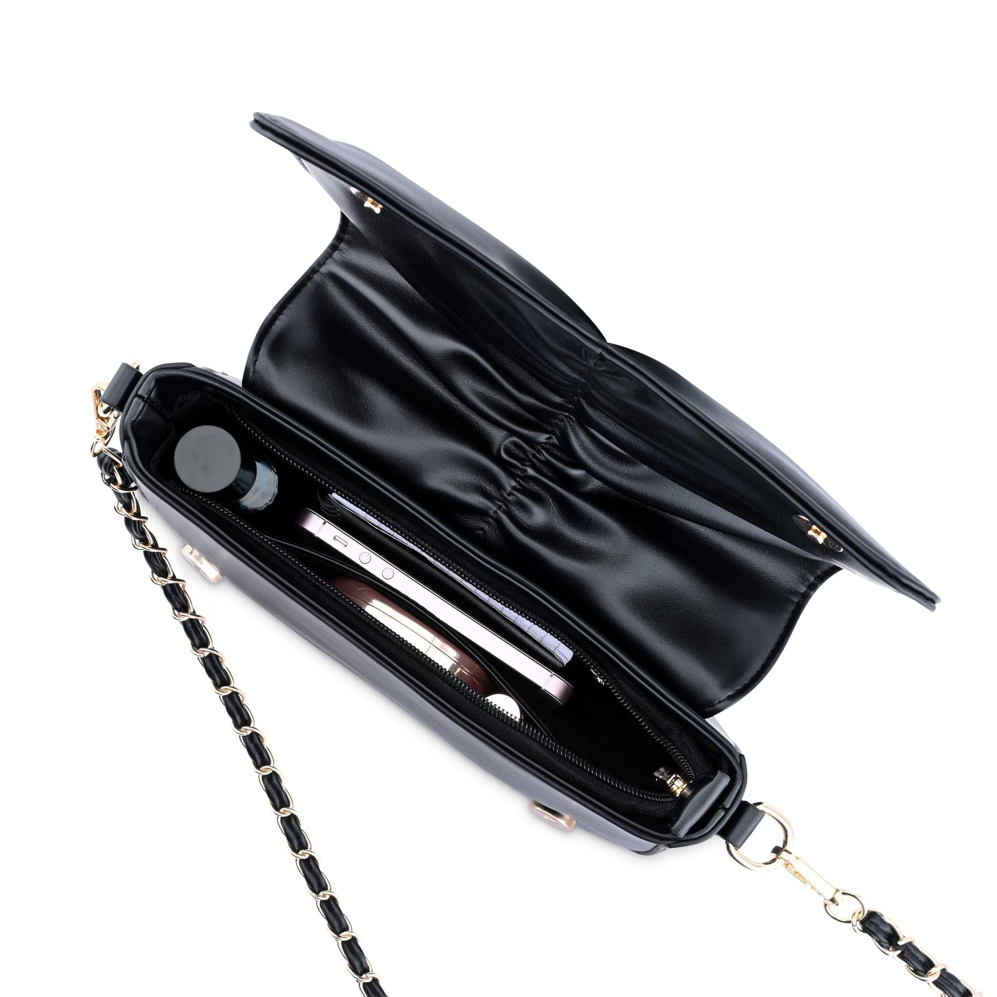 Fastrack Bow-tiful Sling | Faux-Leather Women's Handbags| Ladies Purse Handbag | Sling Bag for Casual Carry