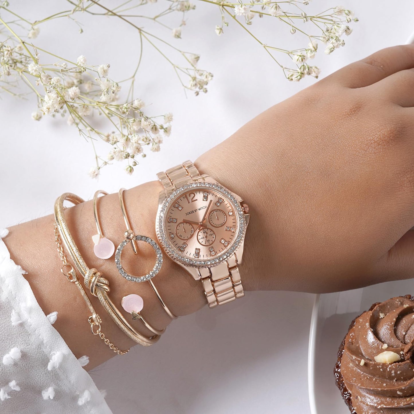 Joker & Witch Women Joker&Witch Psalm Watch Bracelet Set