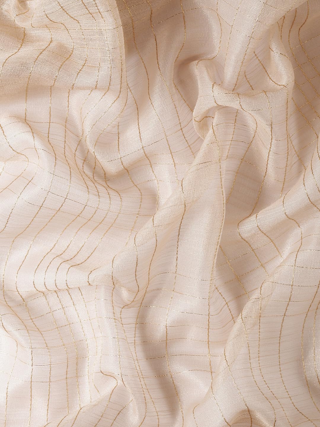 MOHEY Fawn Organza Embroidery|Zari Weave Saree for Women