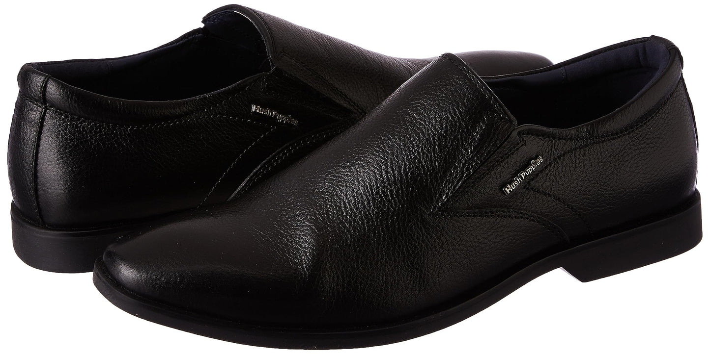 Hush Puppies Men's AARON SLIPON E 23 Formal Shoes (8556001_BLACK_7 UK)