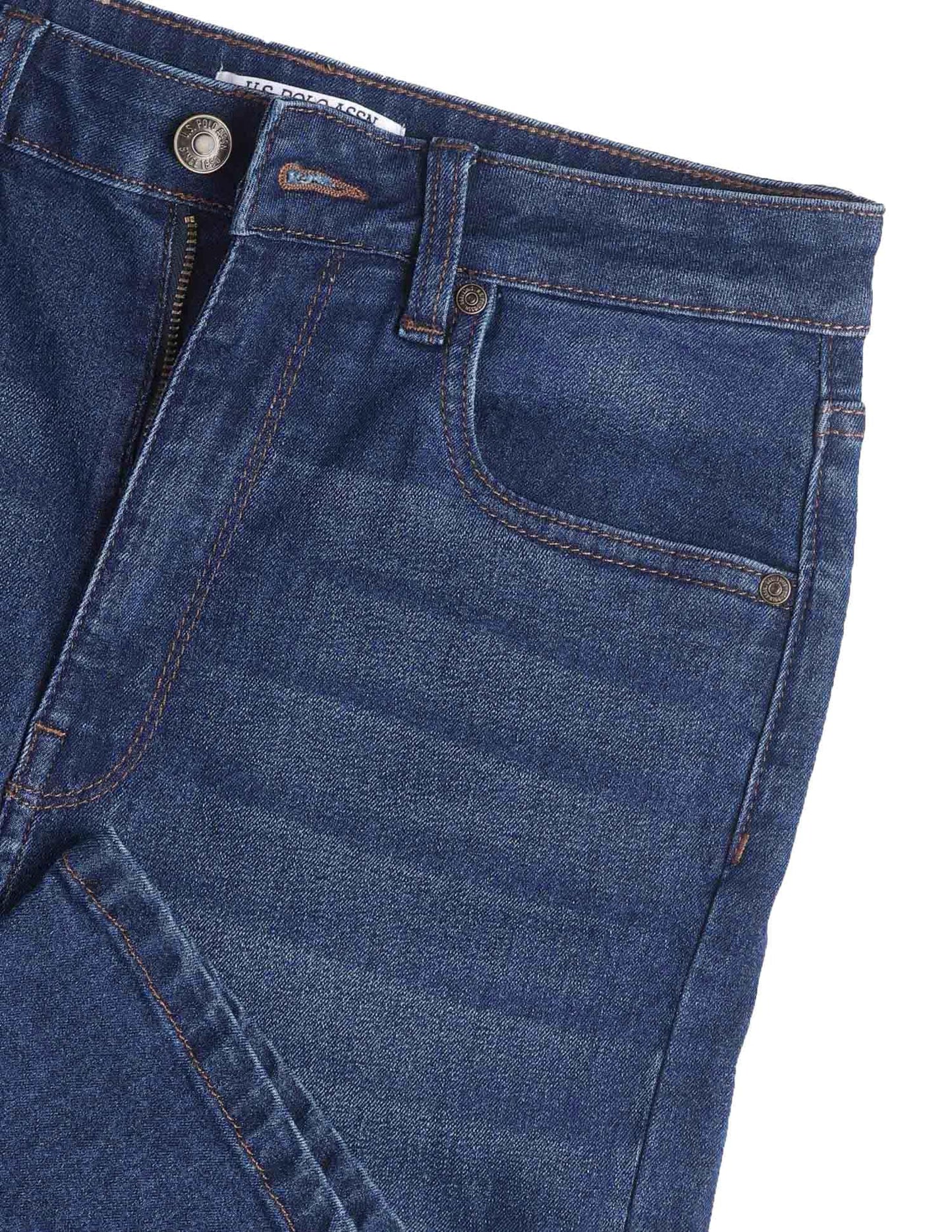 U.S. Polo ASSN. Ultra-High Rise Flared Fit Jeans (UWSS25JEN328_Blue_36)