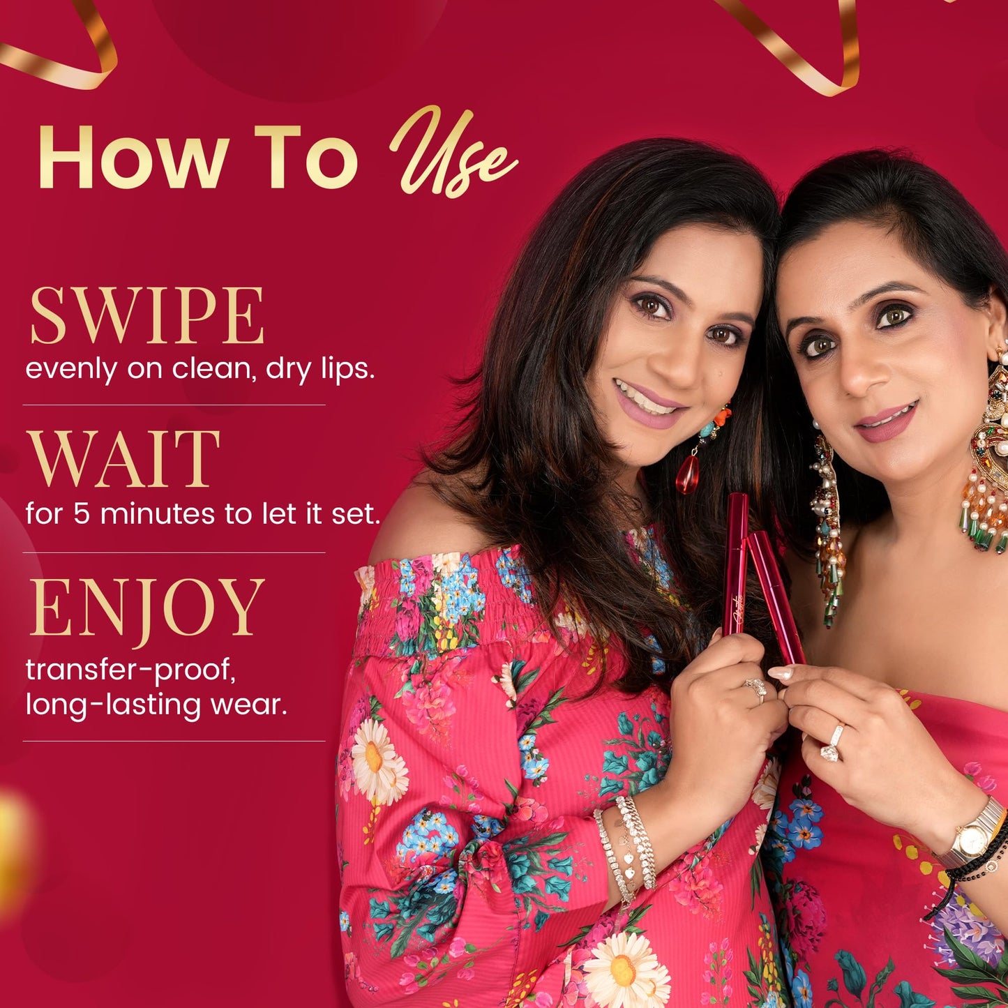 Parul Garg Beauty Bestie No-Transfer Lipstick – Bold Matte | Transfer-Proof, Smudge-Proof, Hydrating with Hyaluronic Acid, Vitamin E & SPF 15 | Vegan, Cruelty-Free (Bae)