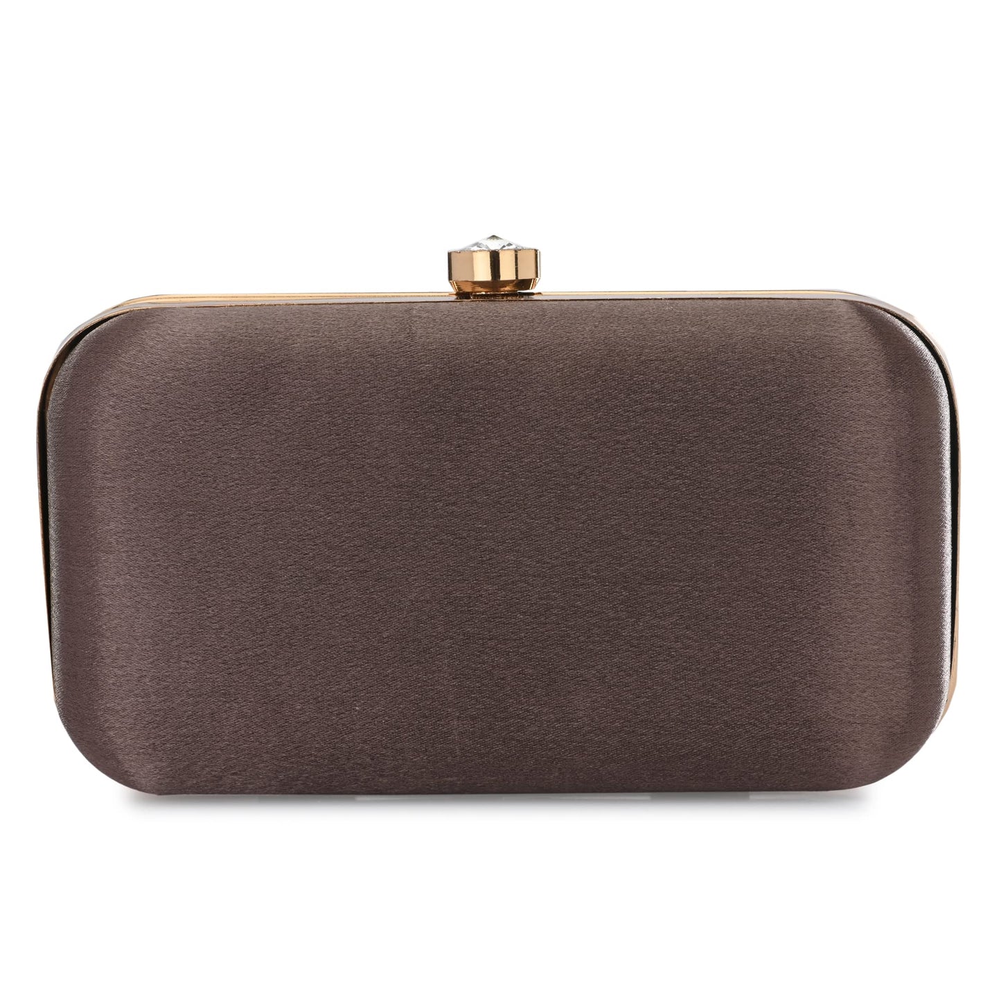 For The Beautiful You Grey Embroidered Car Women's Clutch