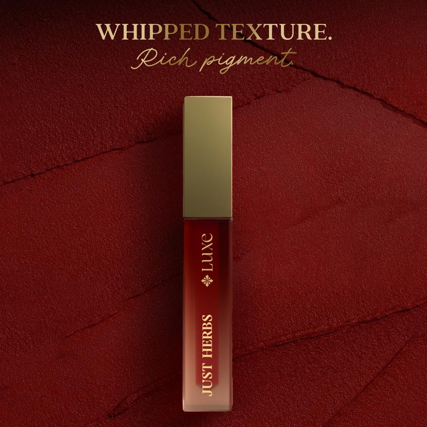 Just Herbs Luxe Dream Muse Mousse Liquid Lipstick | Luxury Makeup | Velvet Matte | Long Lasting & Transferproof Formula | Ayurvedic Lipstick – 3.5 ml (08 MAROON DESIRE)