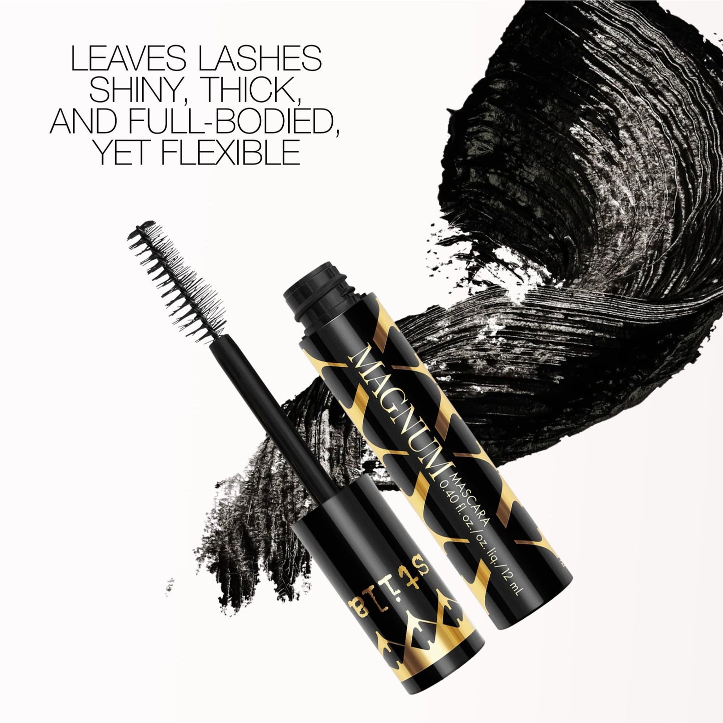 Stila Cosmetics Magnum XXX™ Mascara – Black | Mega-Volume, Lightweight Formula with Lash-Conditioning Benefits & a Super-Size Brush for Bold, Full-Bodied Lashes