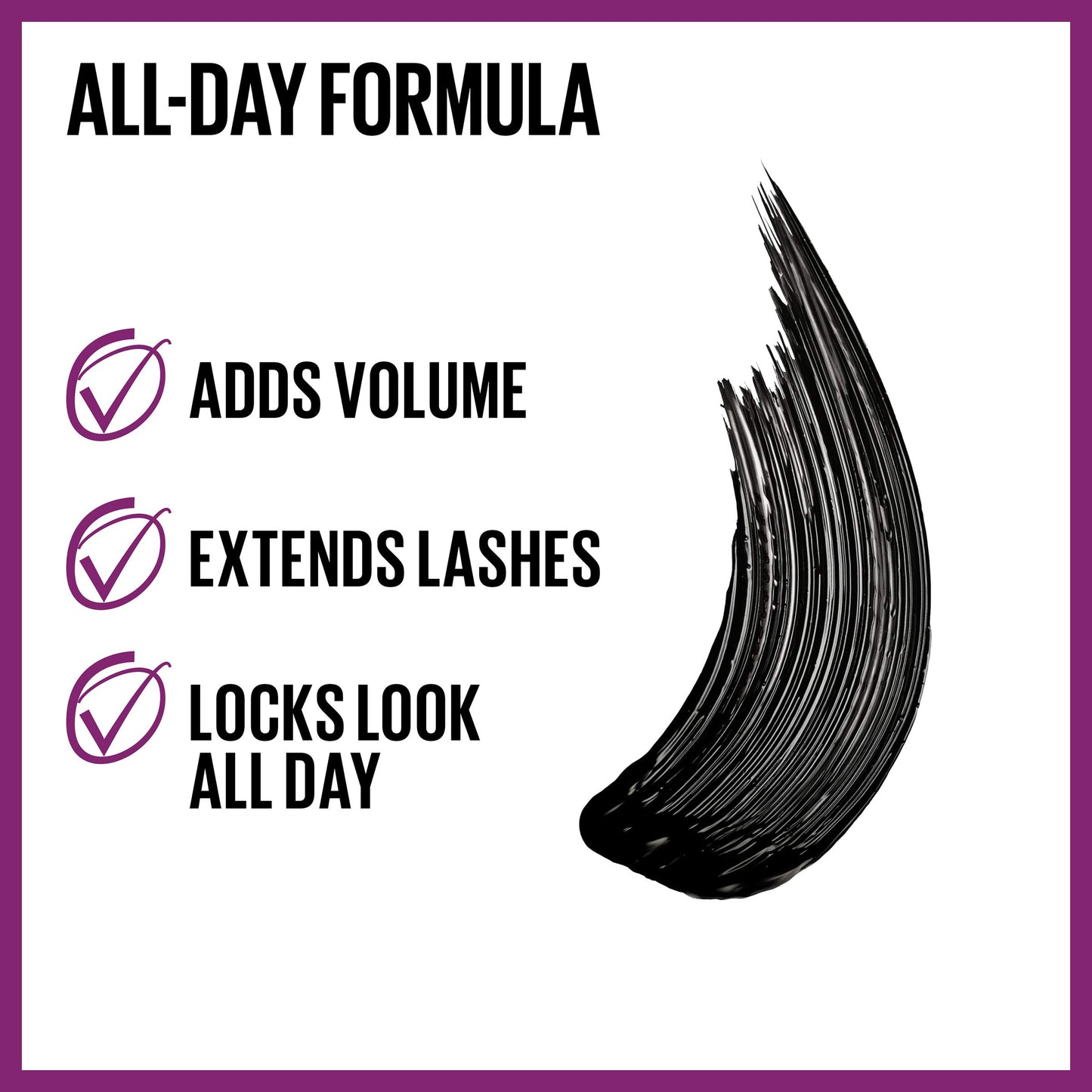 Maybelline the Falsies Lash Lift Washable Mascara Volumizing, Lengthening, Lifting, Curling, Multiplying, Eye Makeup, Blackest Black, 0.32 Fl. Oz