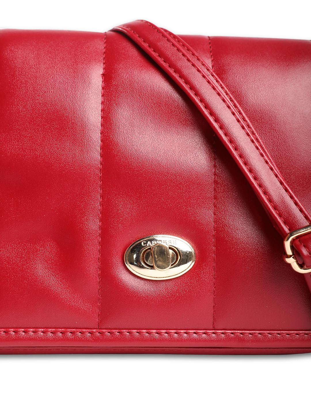 Caprese POPPY SOLID BORDEAUX FAUX LEATHER LARGE SLING