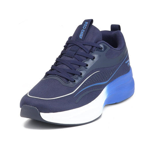 Red Chief Running Shoes for Men | Lightweight Sports Footwear | Eve. Blue Stylish | Air Mesh Upper (R1734)