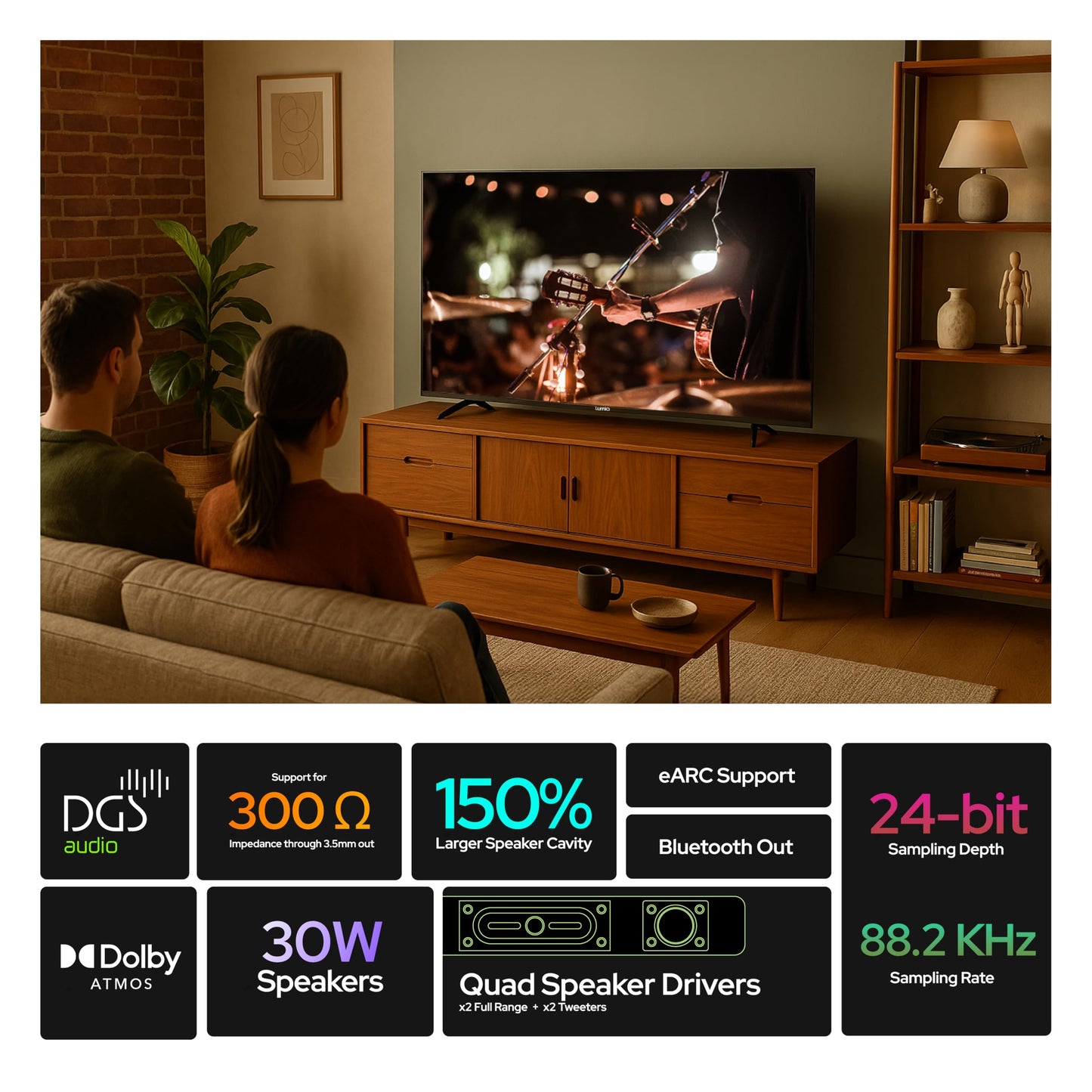 Lumio Vision 7 109 cm (43 inches) 4K Ultra-HD Smart QLED TV FTW1-ADSG