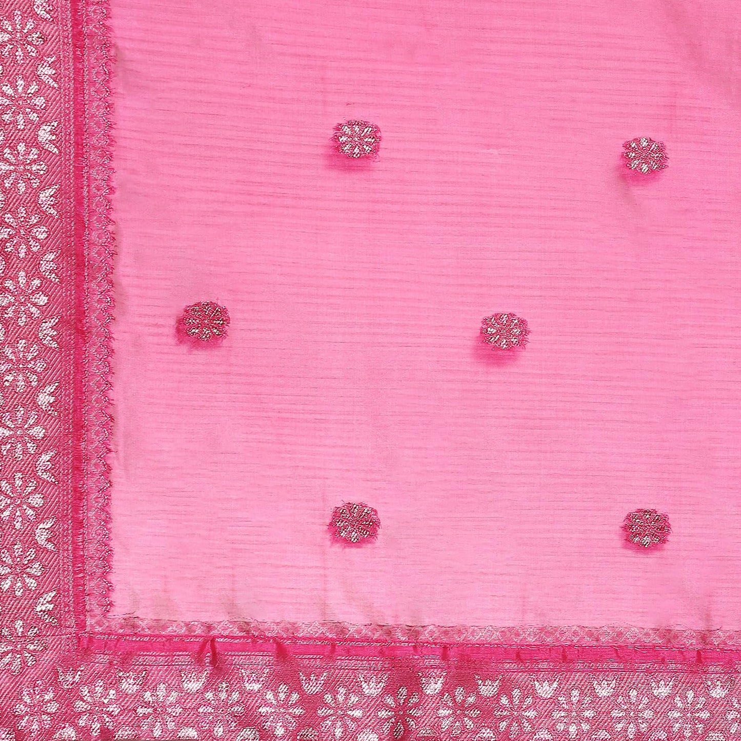 BIBA Women Viscose Embroidery Straight Salwar Kurta Dupatta(Skdkinari8925_Fuchsia_38), Purple