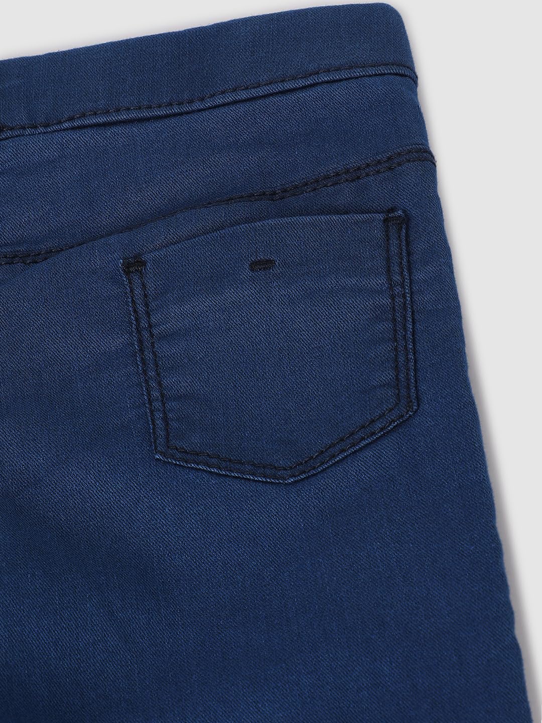 Max Girls Solid Denim Jeggings (S24CBD05MID Blue)_3-4Y