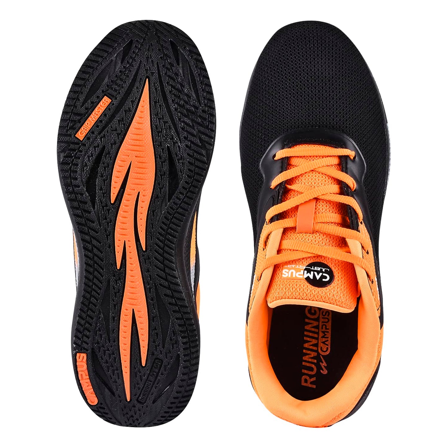 Campus Men's Camp FIRESTAR Running Shoes BLK/V.ORG - 6UK/India