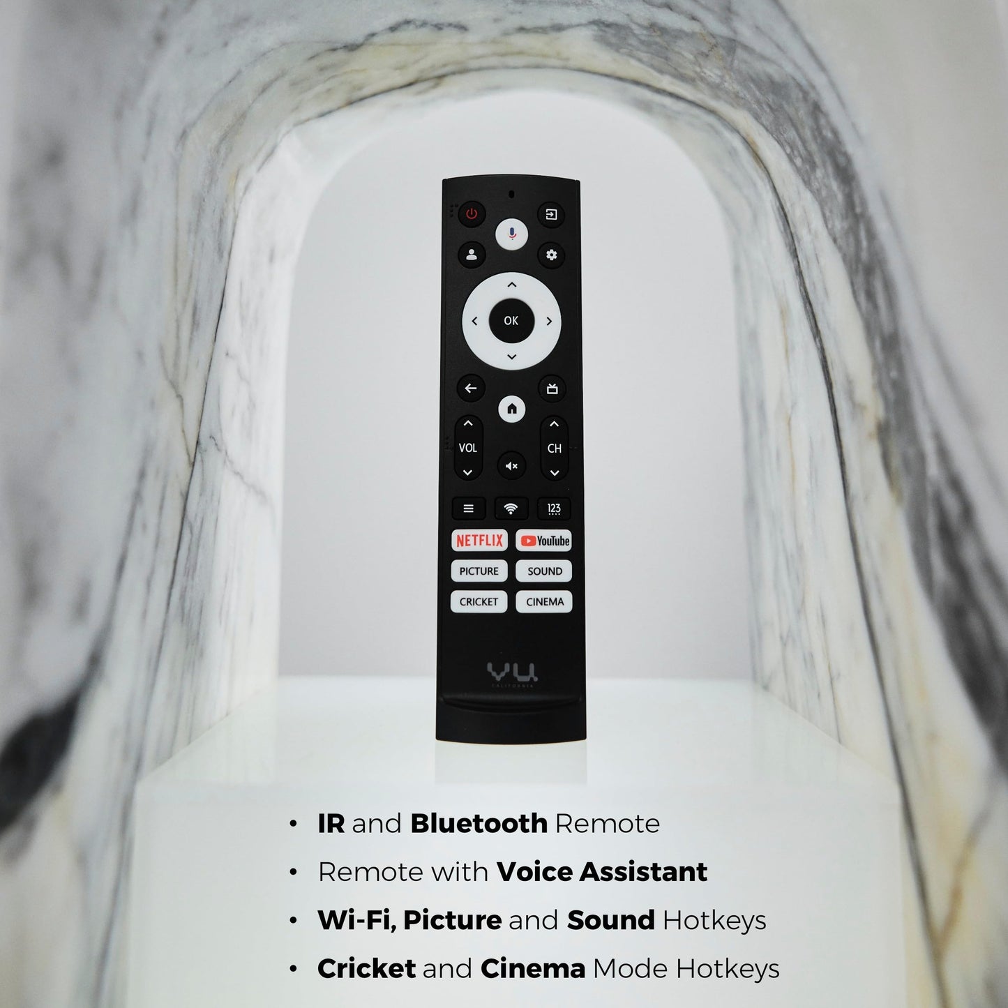 Vu 139cm (55 inches) Vibe Series 4K QLED Smart Google TV 55VIBE-DV