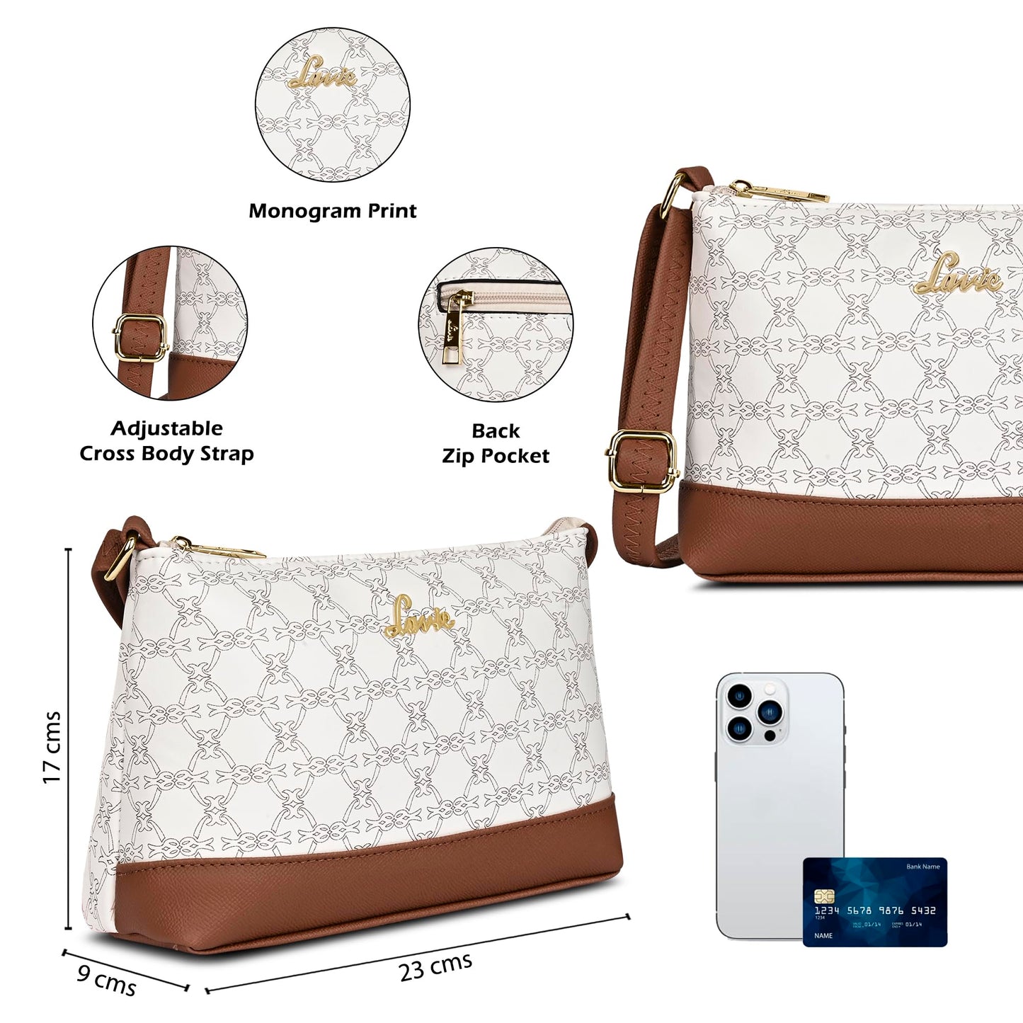 Lavie Women's Emberlyn Crossbody Sling Bag | Ladies Purse Handbag | Gift for Women