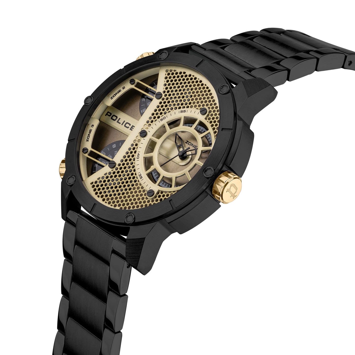 Police Analog Yellow Dial Men's Watch-PLPEWJG2118103